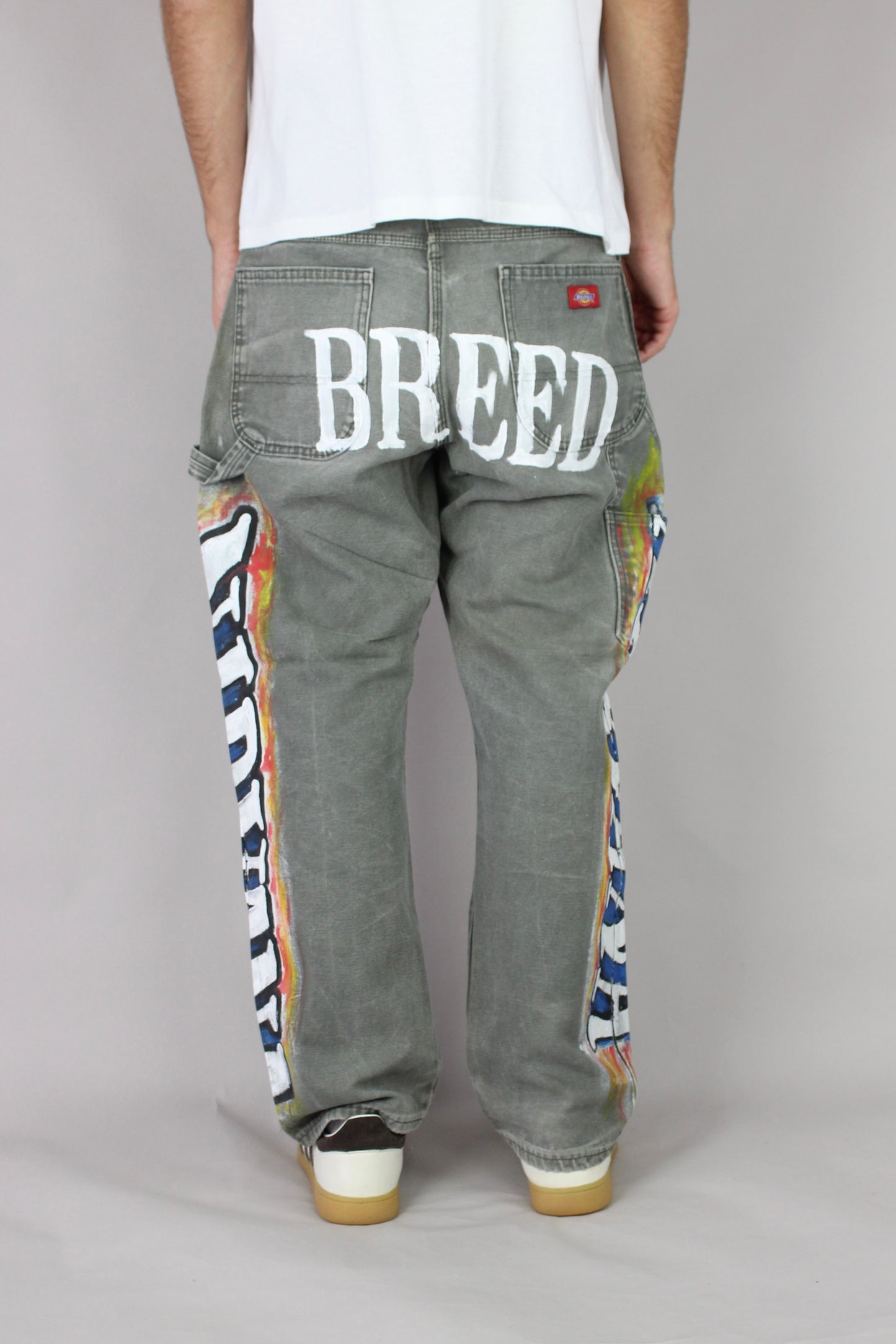 90's Nirvana Painted Vintage Carpenter Jeans Size 34x30