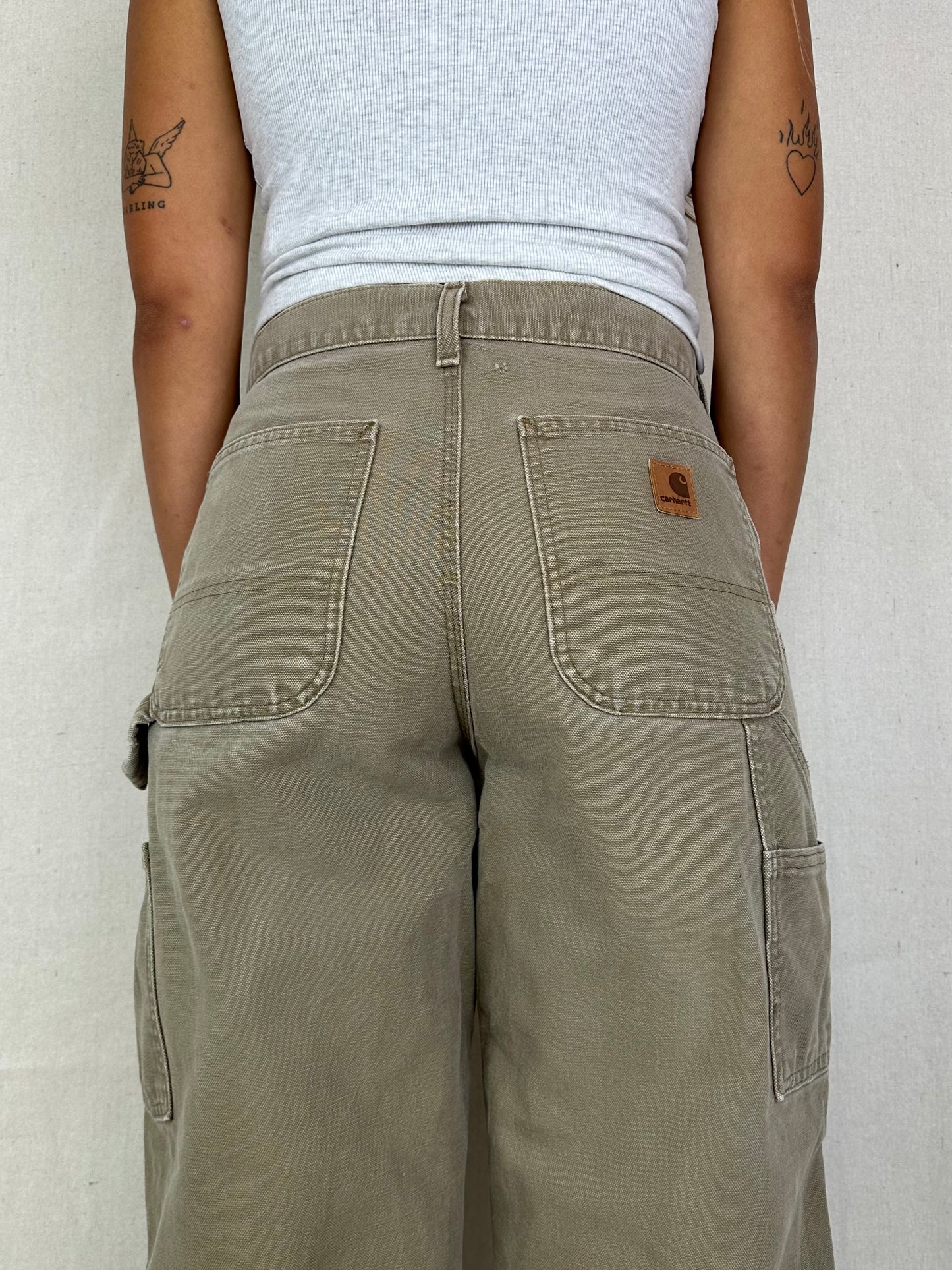 90's Carhartt Vintage Heavy Duty Carpenter Jeans Size 30x33