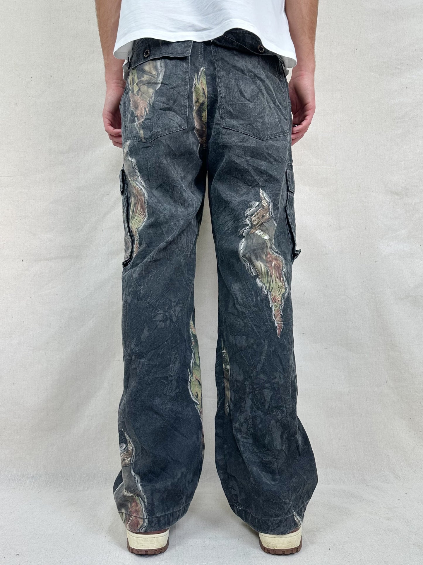 90's Mossyoak Realtree Camo Vintage Cargo Pants Size 32x31