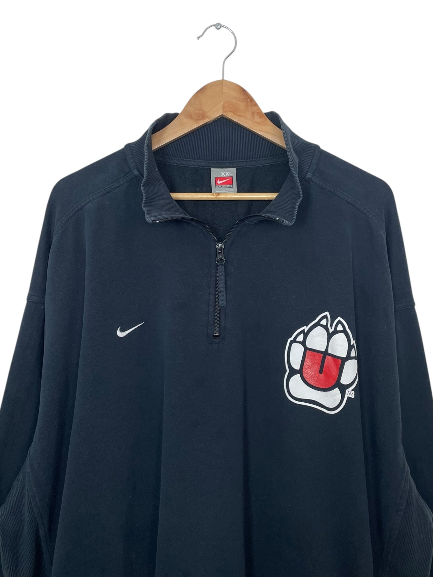 90's South Dakota Coyotes Embroidered Vintage Nike Quarter-zip Sweatshirt Size 2XL-3XL