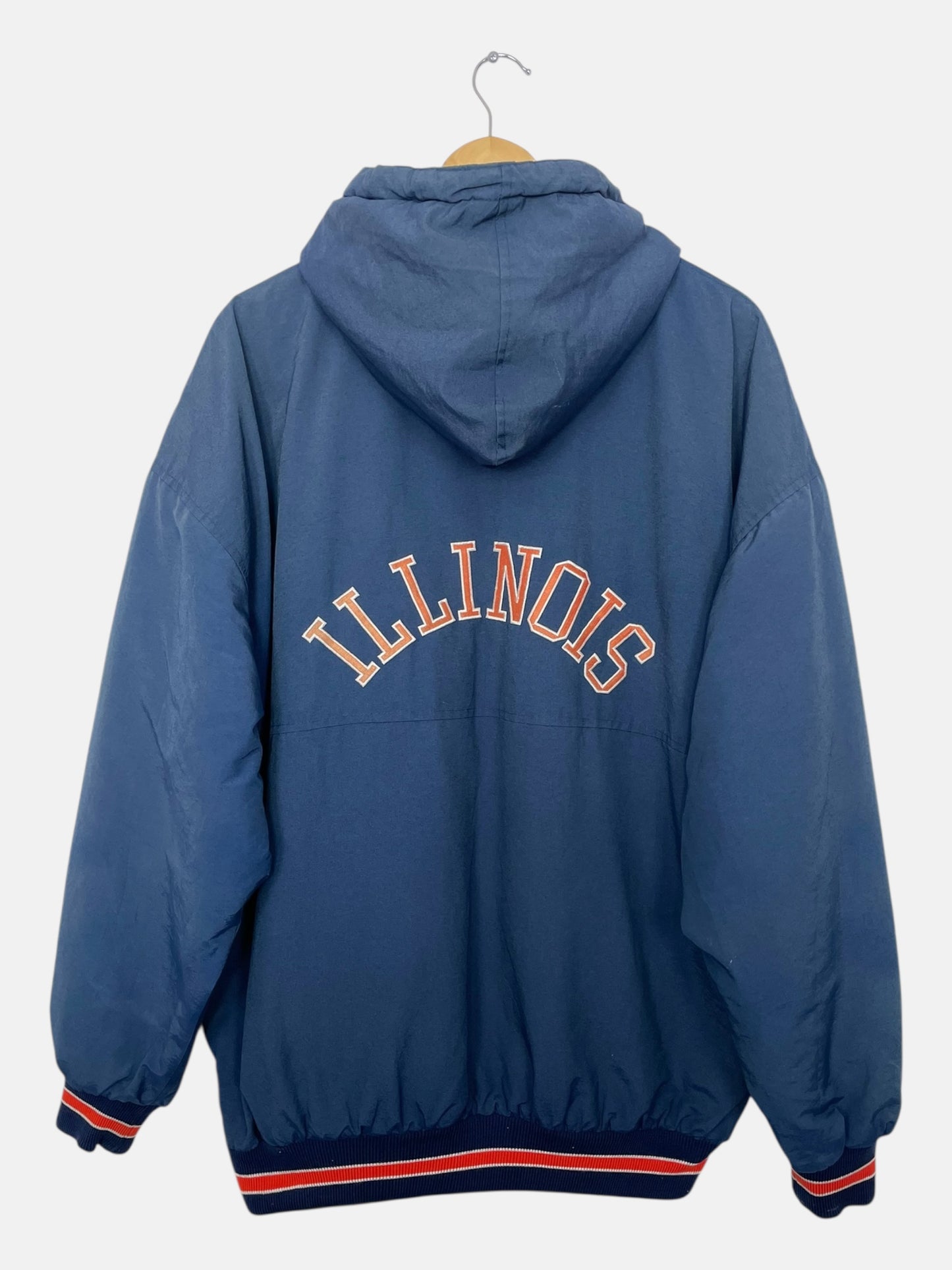 90's Starter Illinois Embroidered Vintage Jacket Size 2XL