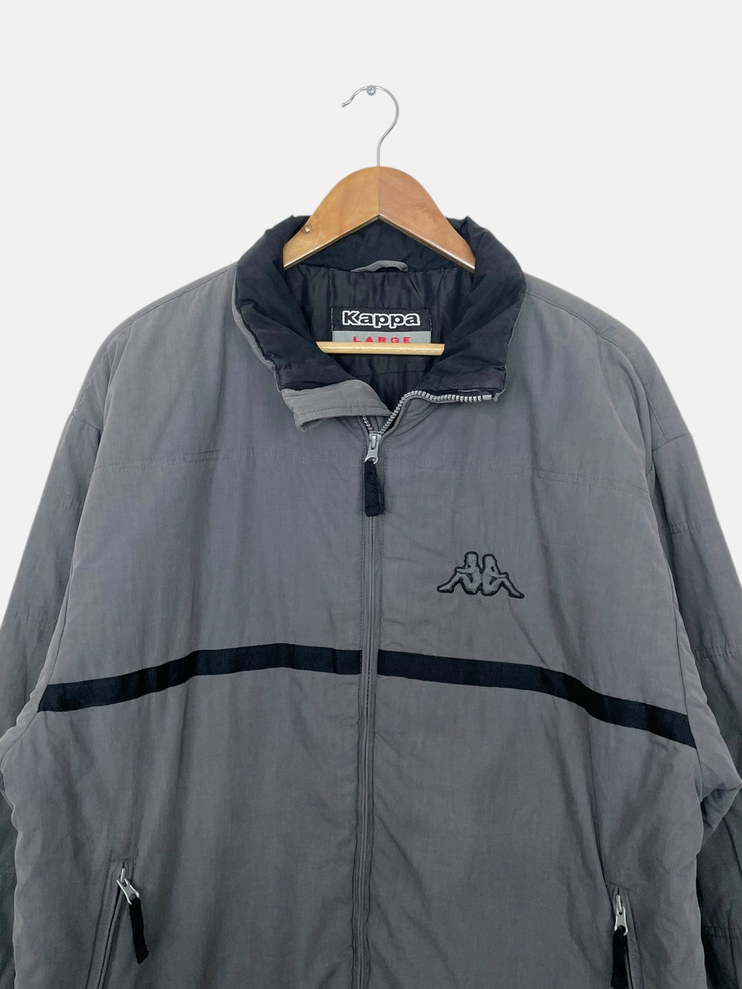 90's Kappa Embroidered Vintage Lined Jacket Size XL