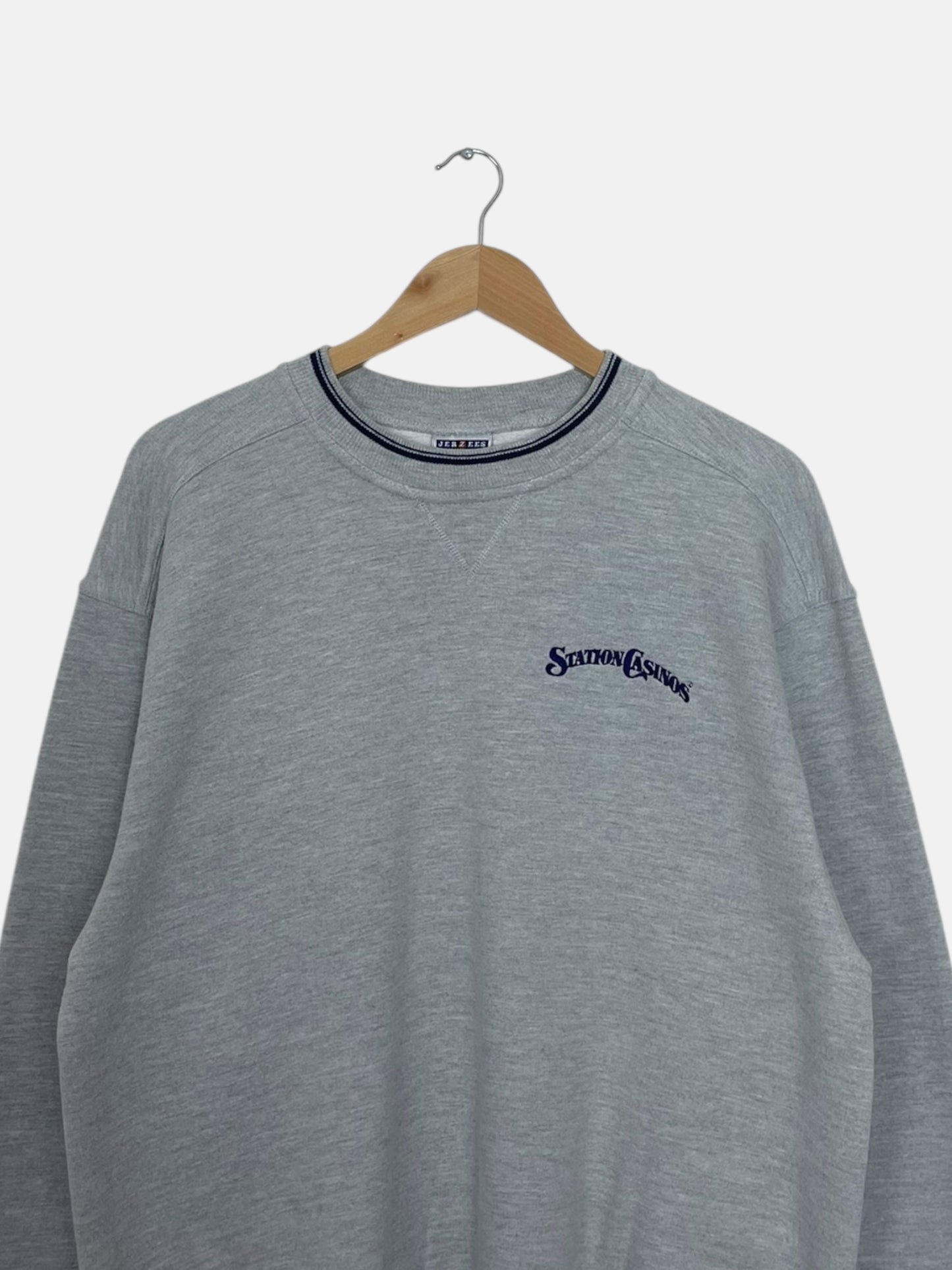 90's Station Casinos Embroidered Vintage Sweatshirt Size L