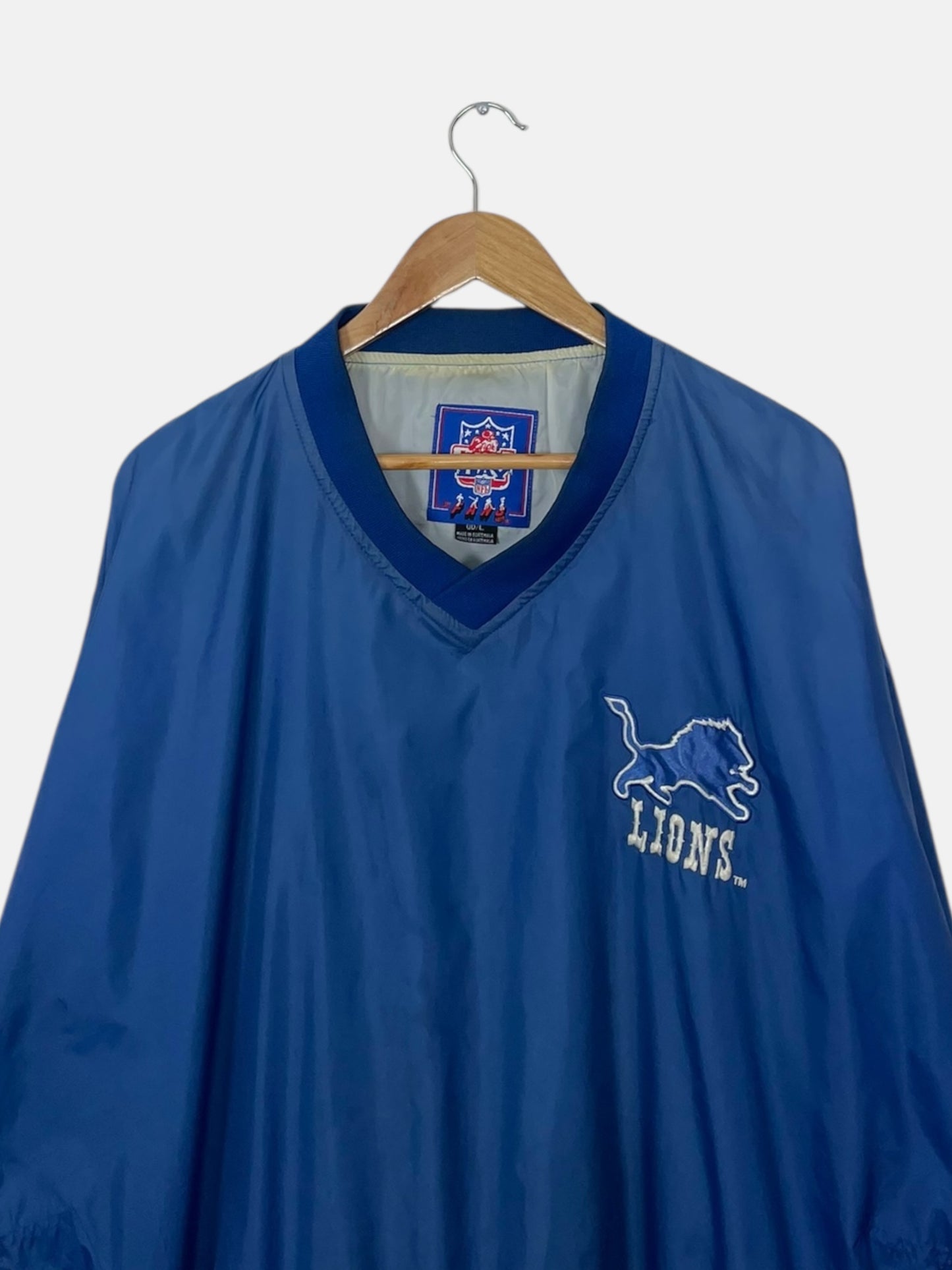 90's Lions Embroidered Vintage Pull-over Jacket Size L