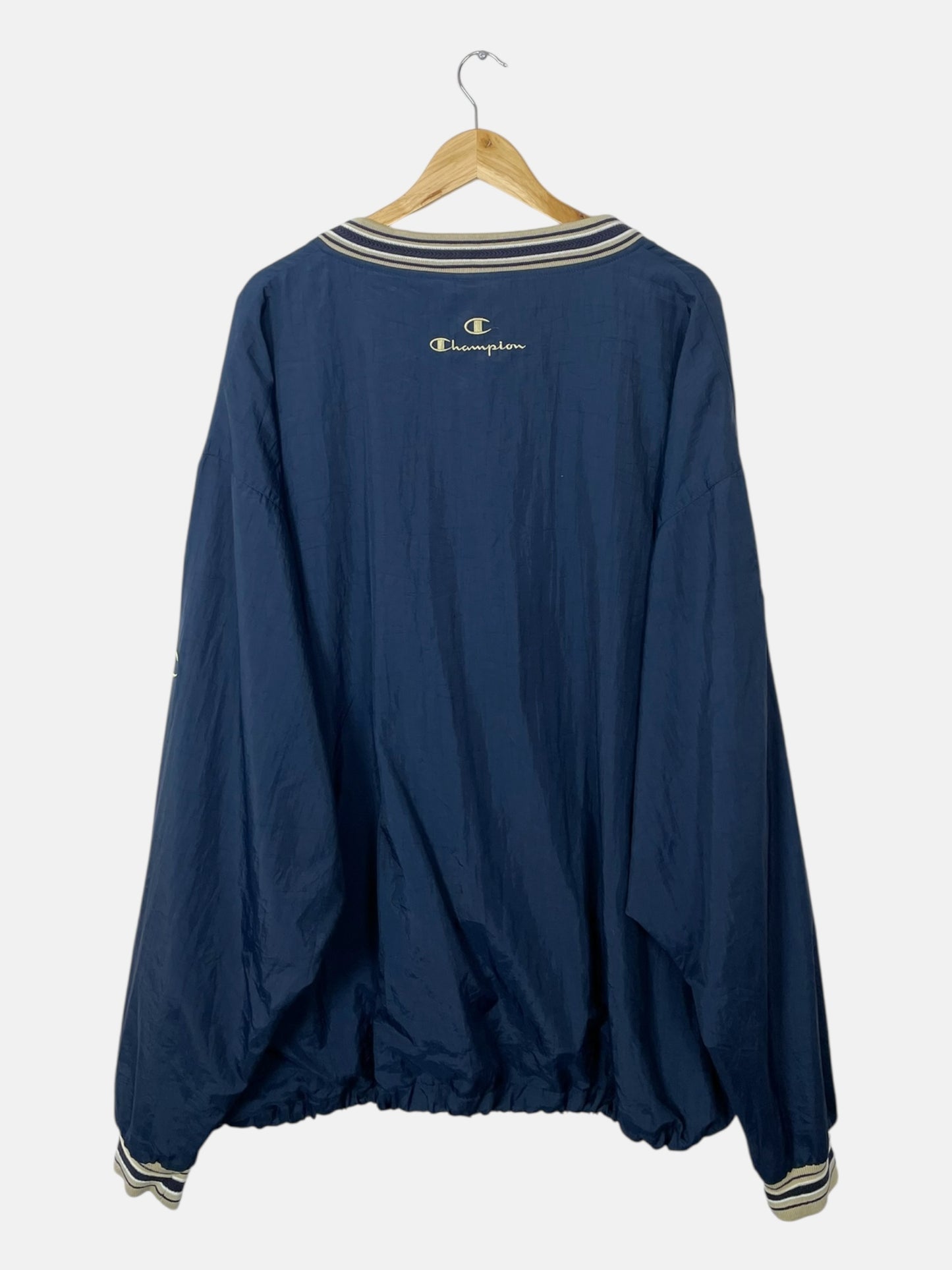 90's Champion Notre Dame Embroidered Vintage Pull-over Jacket Size 2XL-3XL