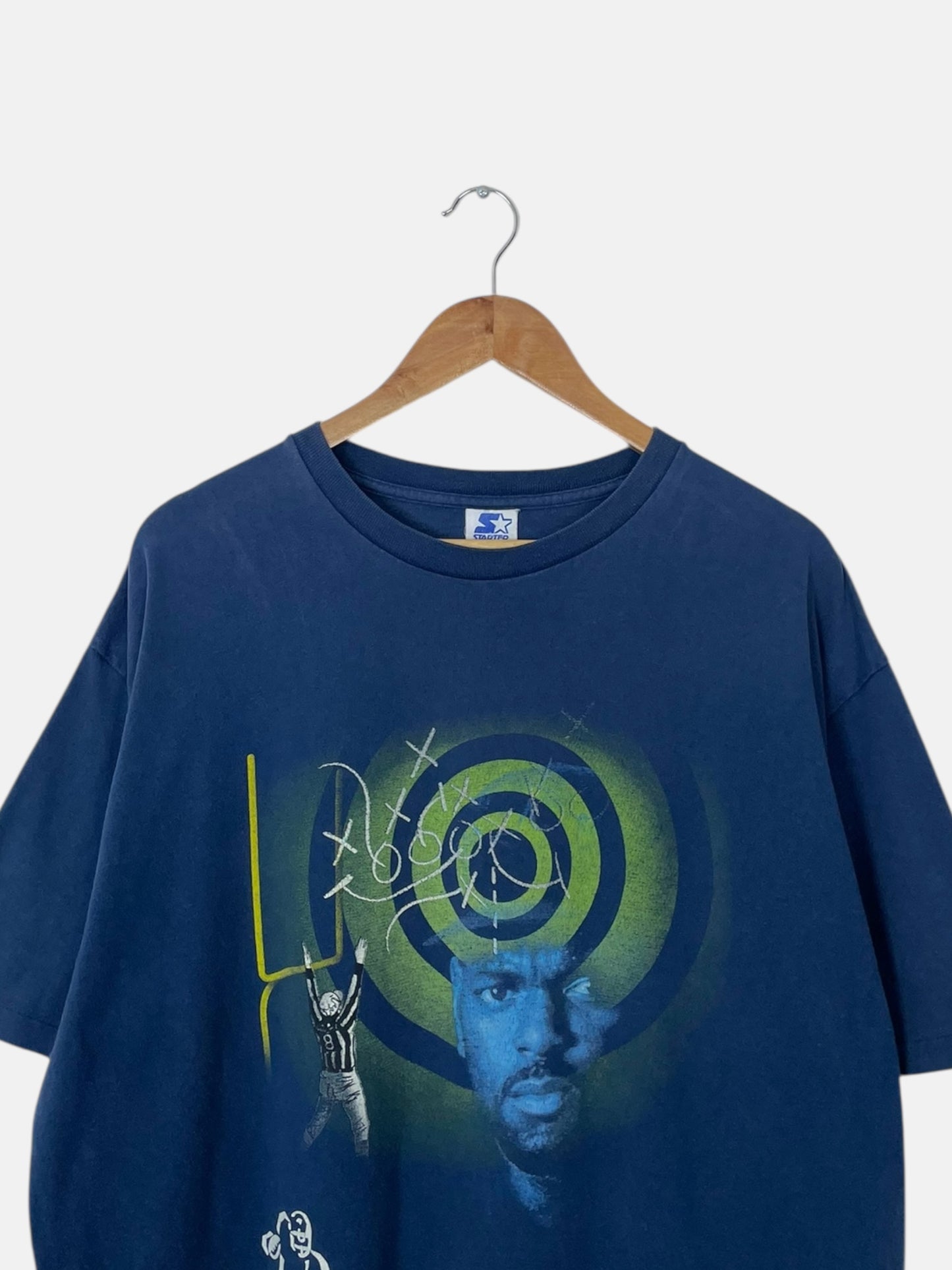 90's Starter Emmitt Smith Zone Vintage T-Shirt Size XL-2XL