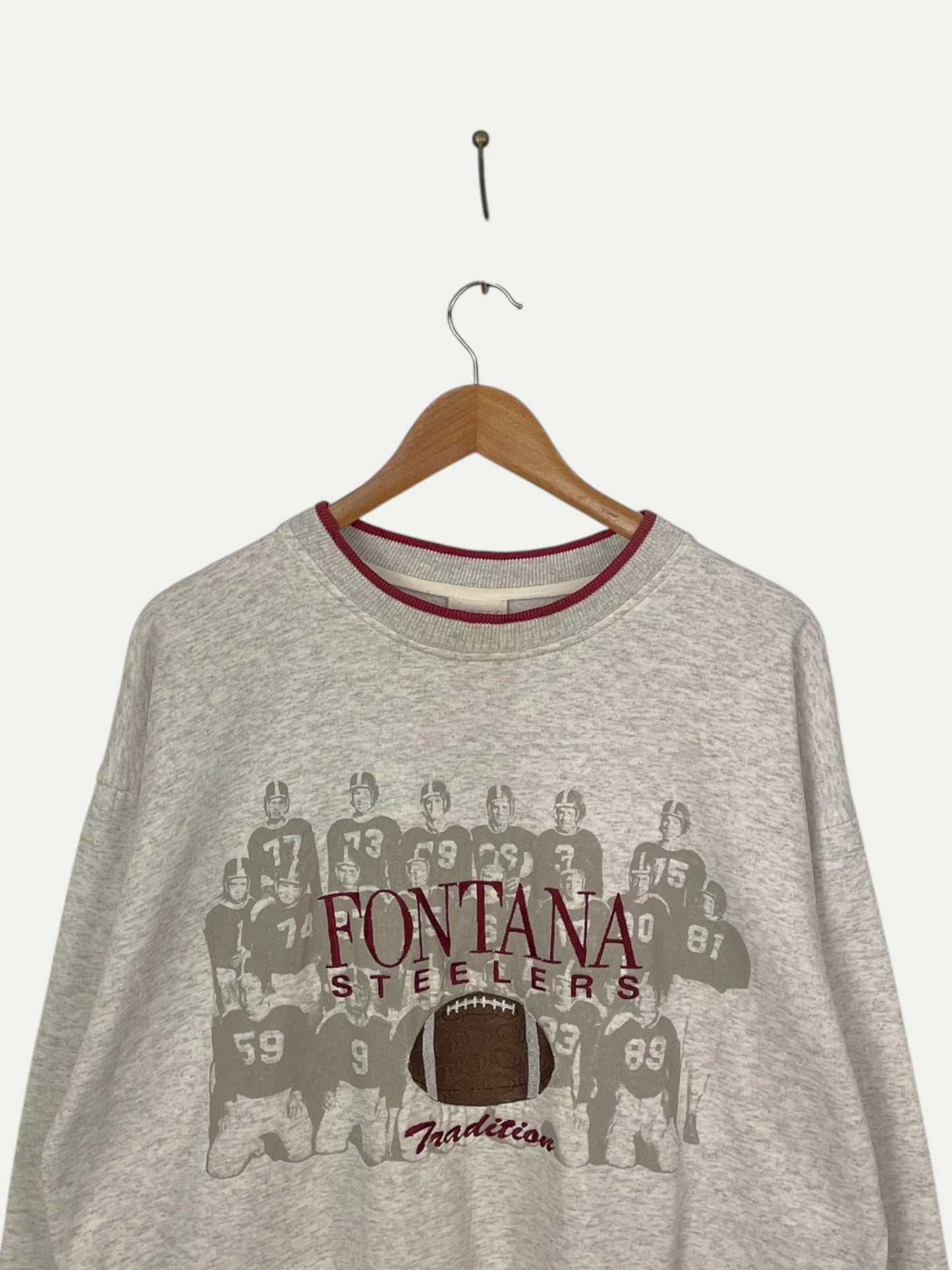 90's Fontana Steelers Embroidered Vintage Sweatshirt Size XL