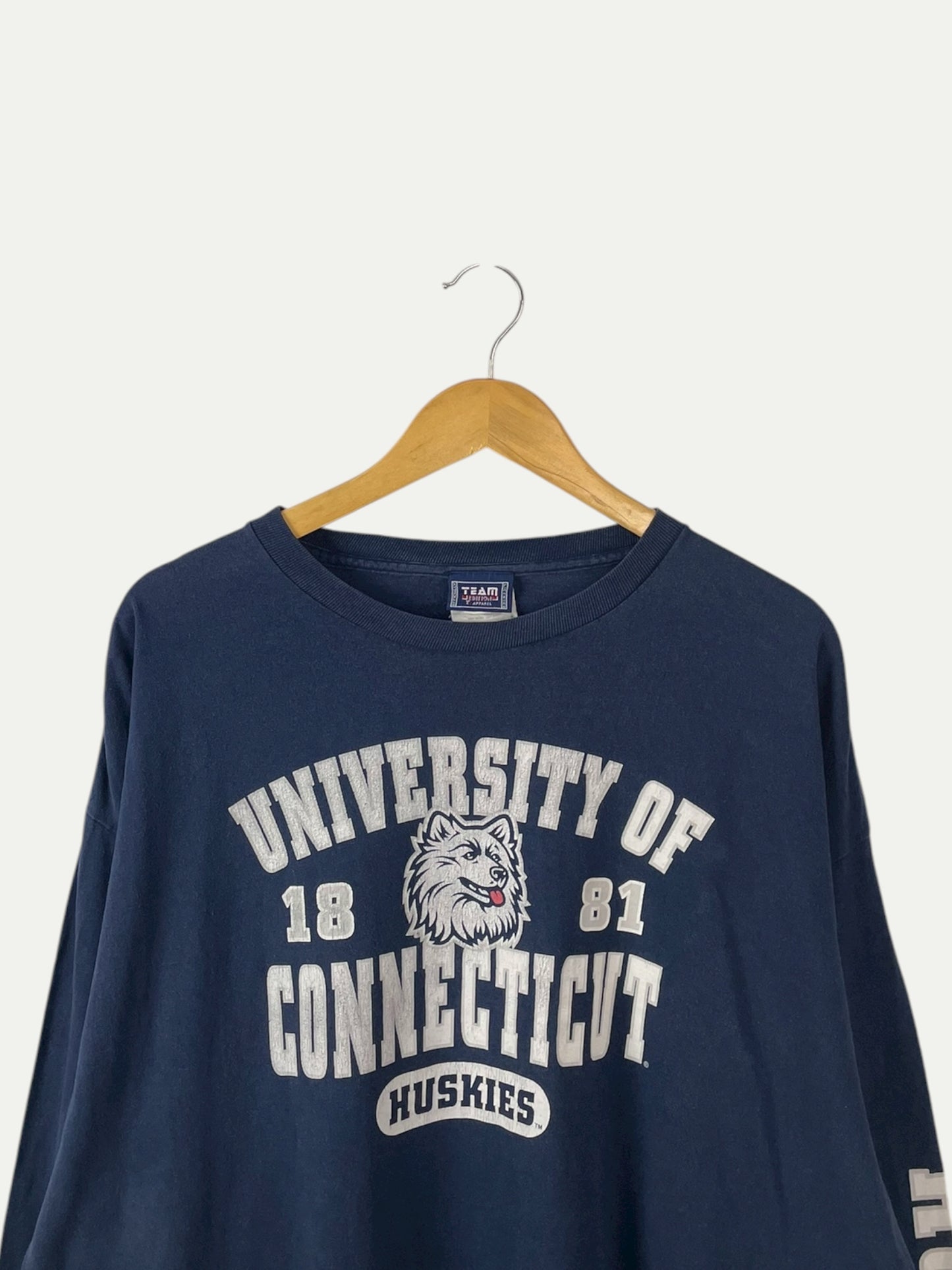 90's Huskies Long-sleeve Vintage T-Shirt Size XL