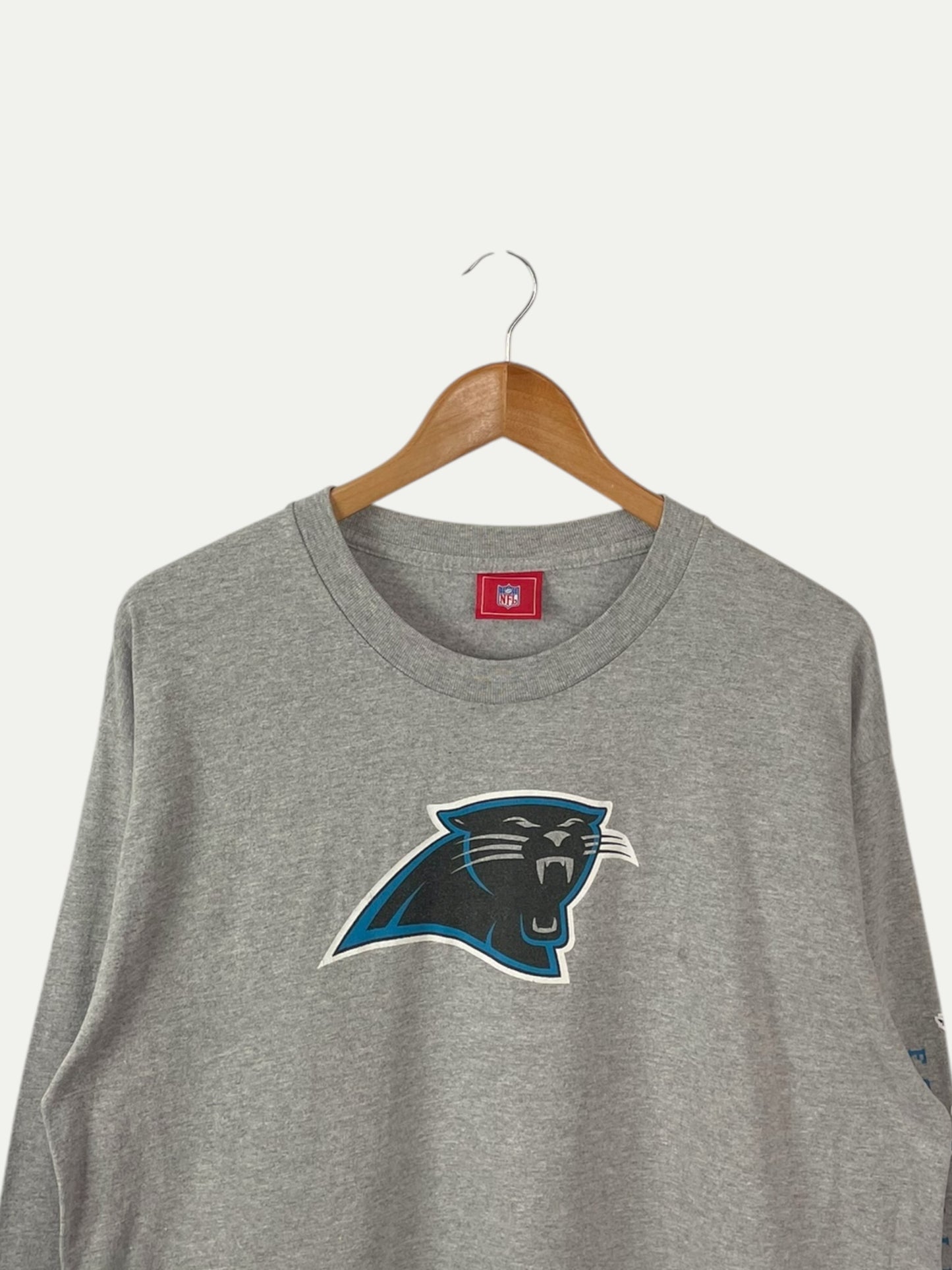 90's Carolina Panthers Long-sleeve Vintage T-Shirt Size M