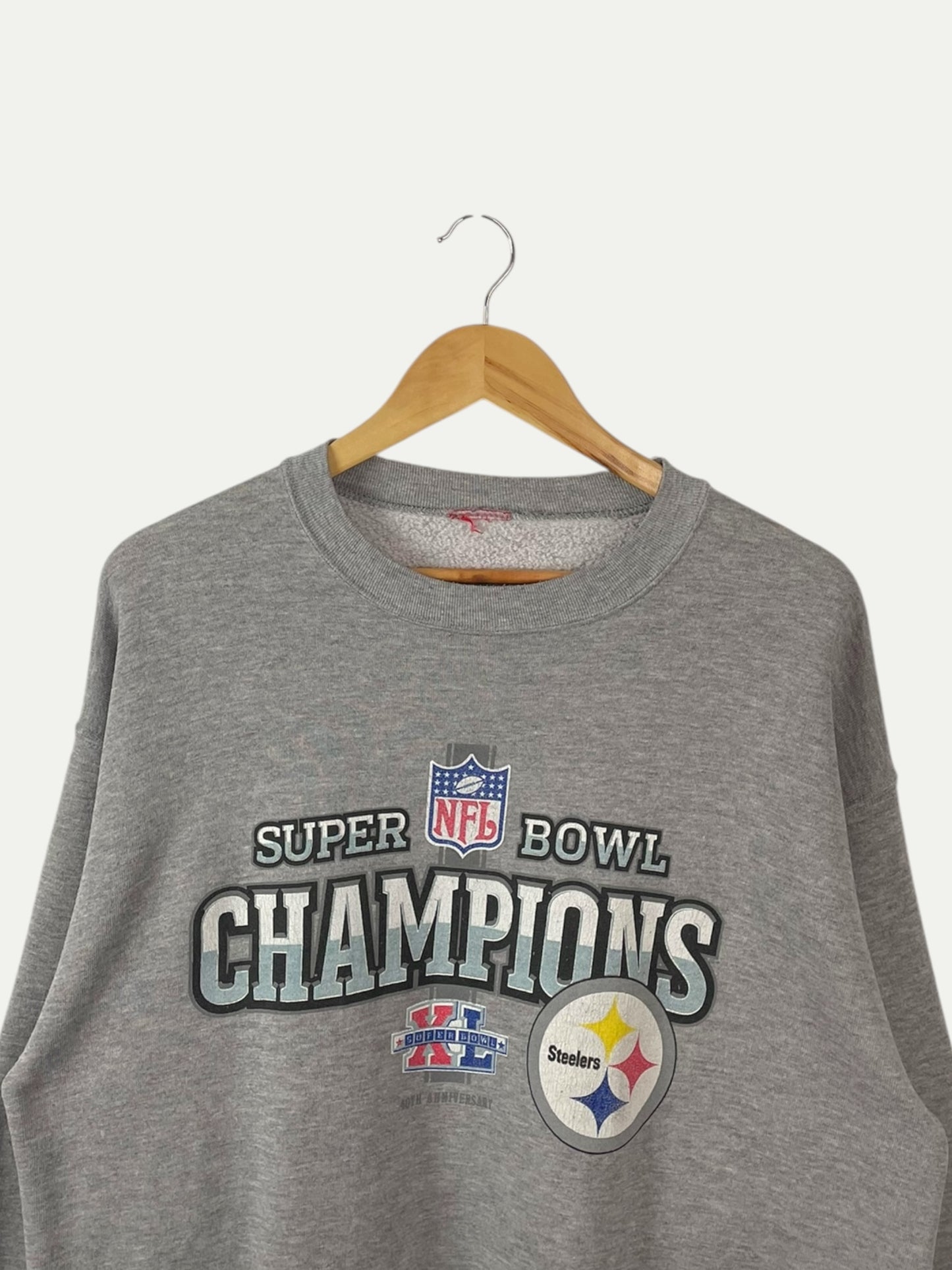 90's Steelers Super Bowl Champions Vintage Sweatshirt Size L