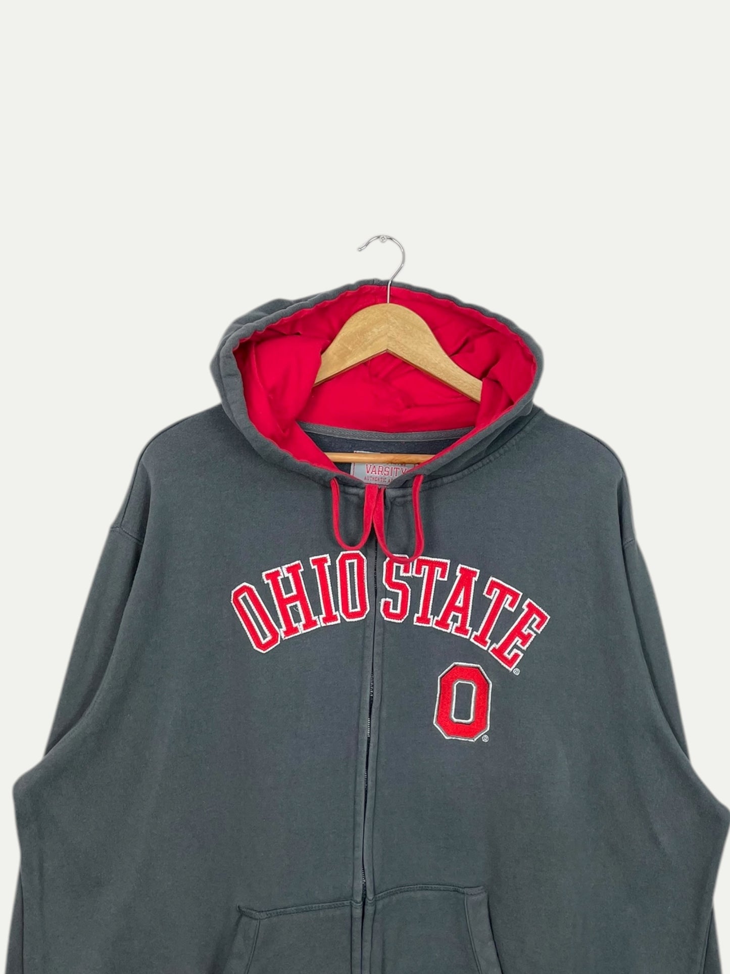 90's Ohio State Embroidered Vintage Zip-up Sweatshirt Size 2XL