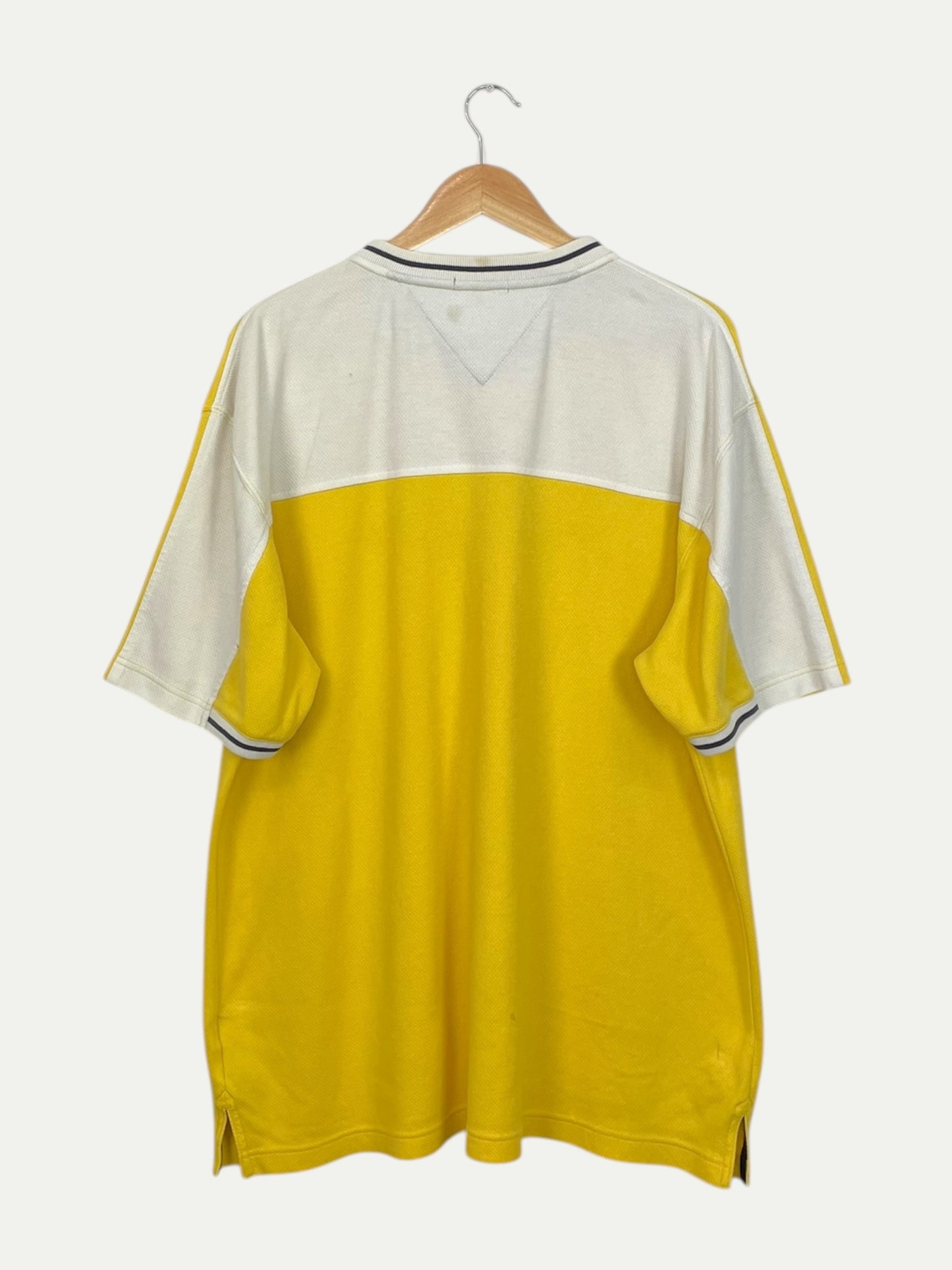 90's Tommy Hilfiger Embroidered Vintage Button-up T-Shirt Size 2XL