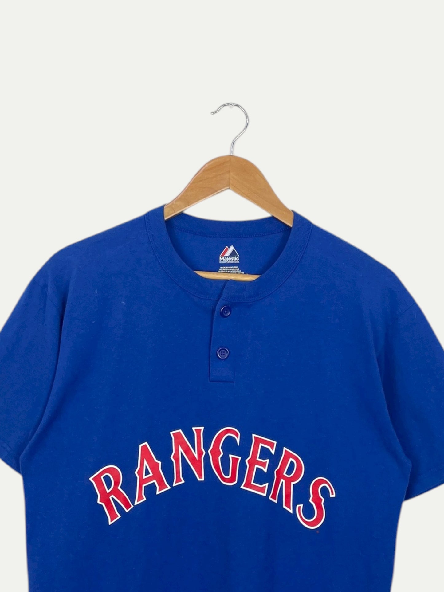 90's Rangers Vintage Button-up T-Shirt Size S-M