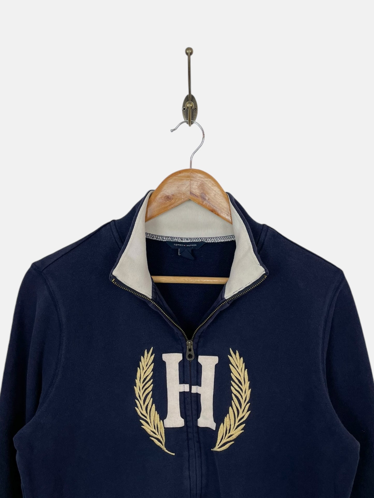 90's Tommy Hilfiger Embroidered Zip Up Vintage Sweatshirt Size S