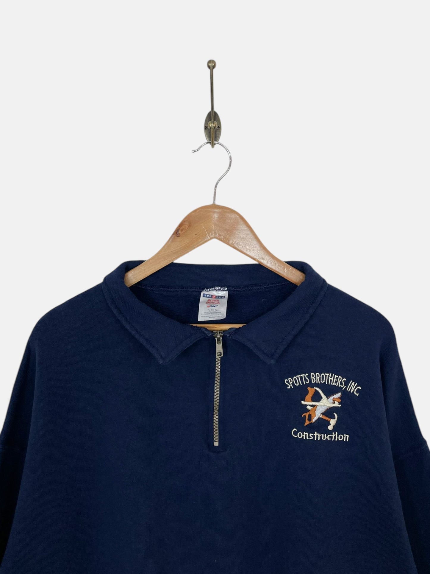 90's Spotts Brothers Vintage Quarter Zip Sweatshirt Size L