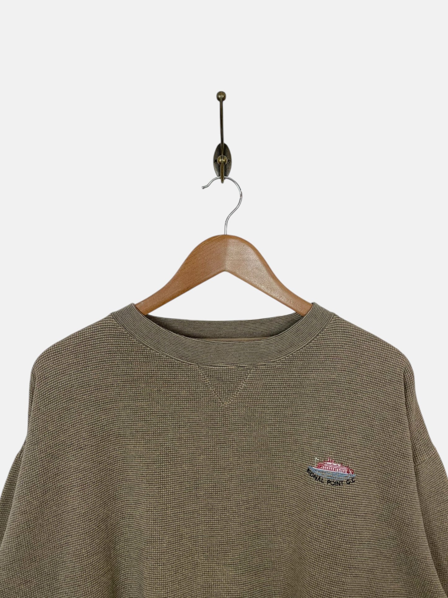 90's Signal Point Sweatshirt Embroidered Size XL