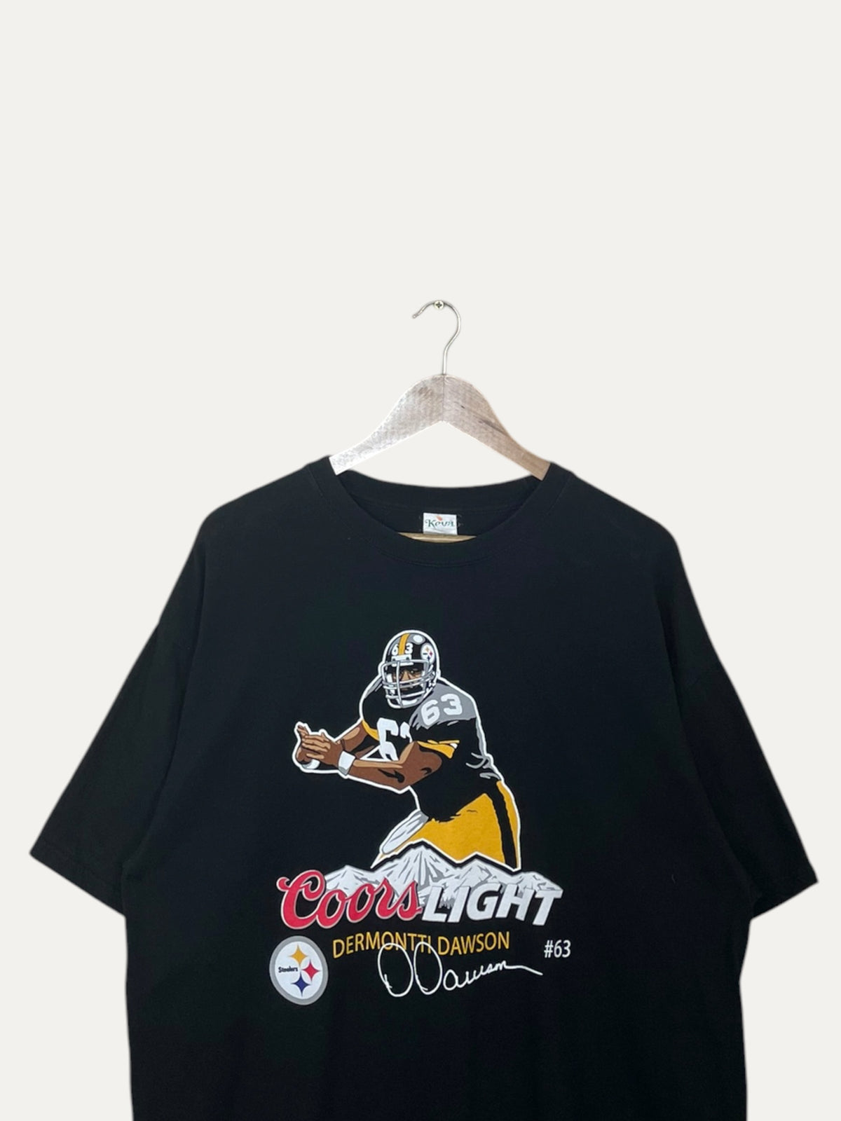 90's Steelers Dermontti Dawson #63 Vintage T-Shirt Size XL