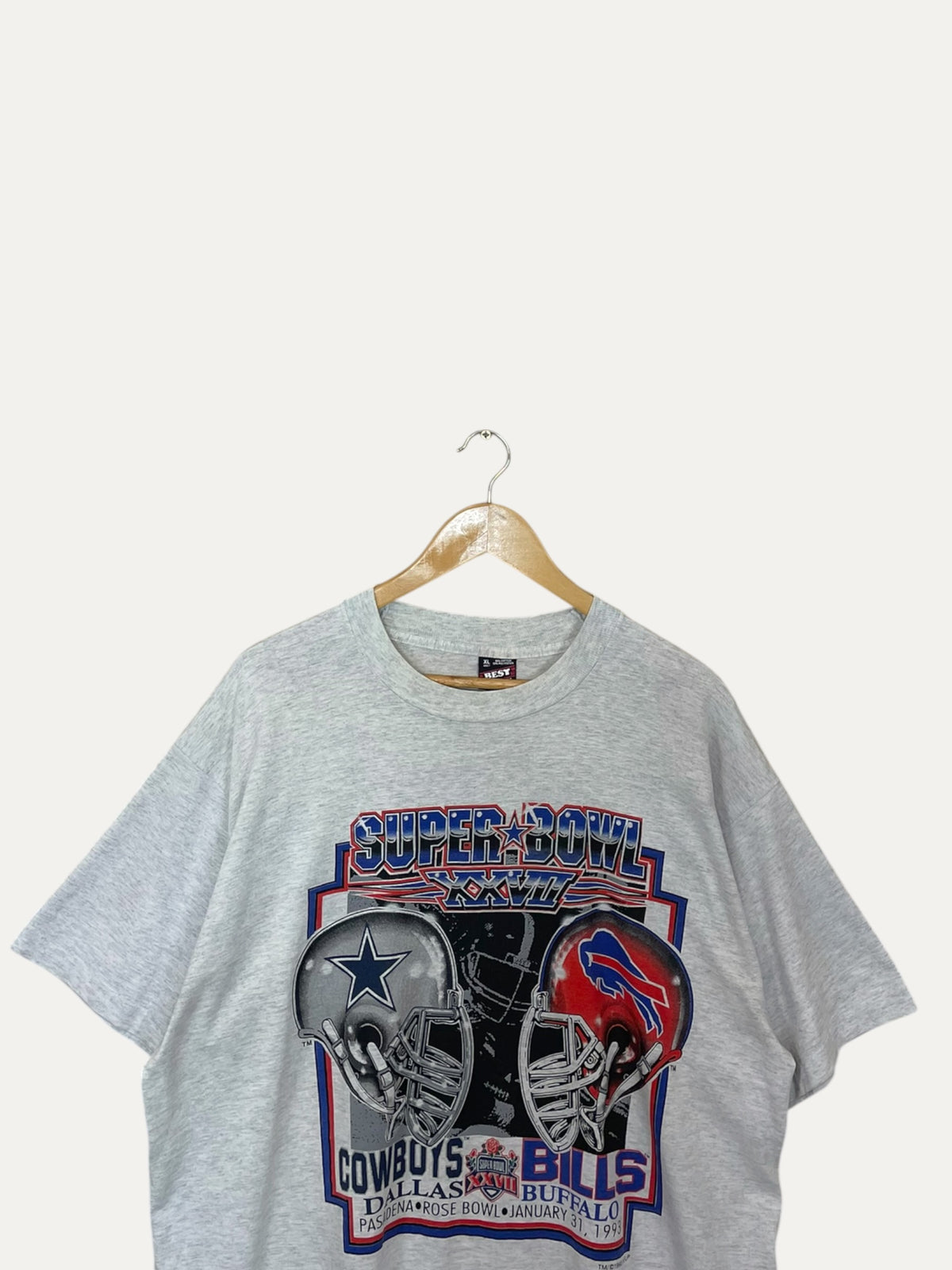 90's Cowboys vs Bills Super Bowl Vintage T-Shirt Size XL