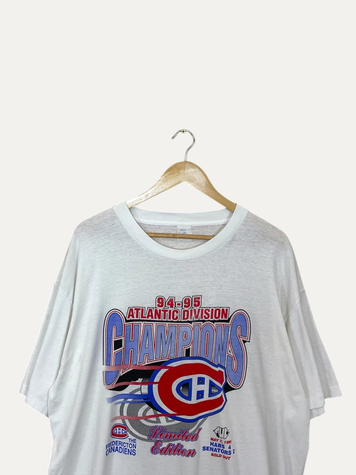 90's Fredericton Canadiens AHL Vintage T-Shirt Size XL