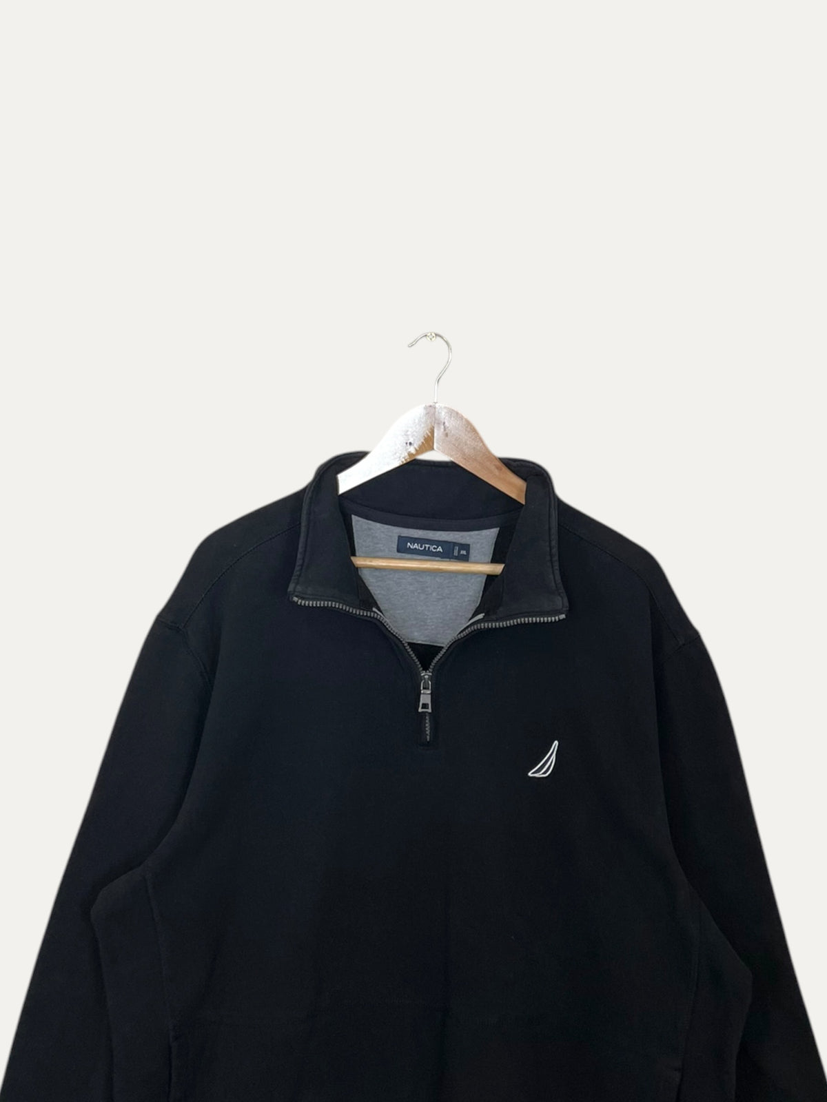 90's Nautica Embroidered Vintage Quarter-zip Sweatshirt 2XL