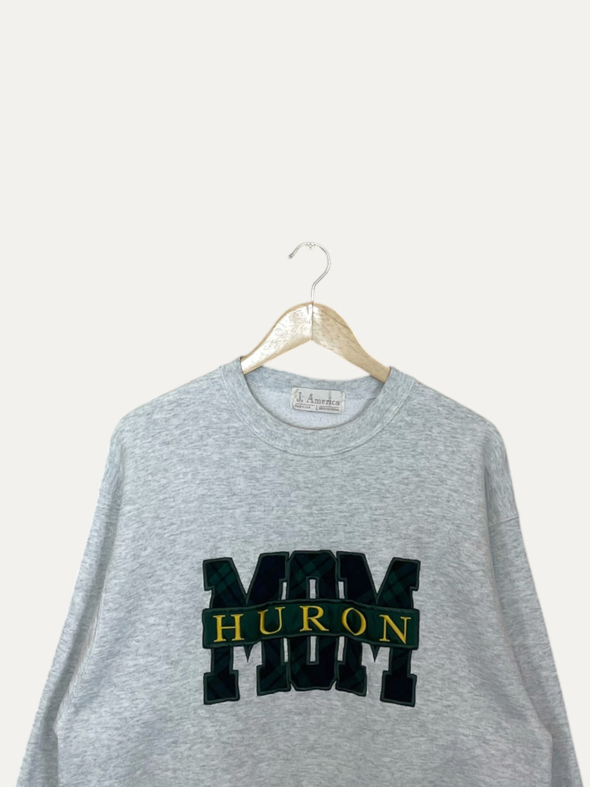 90's Huron University Mom Embroidered Vintage Sweatshirt M