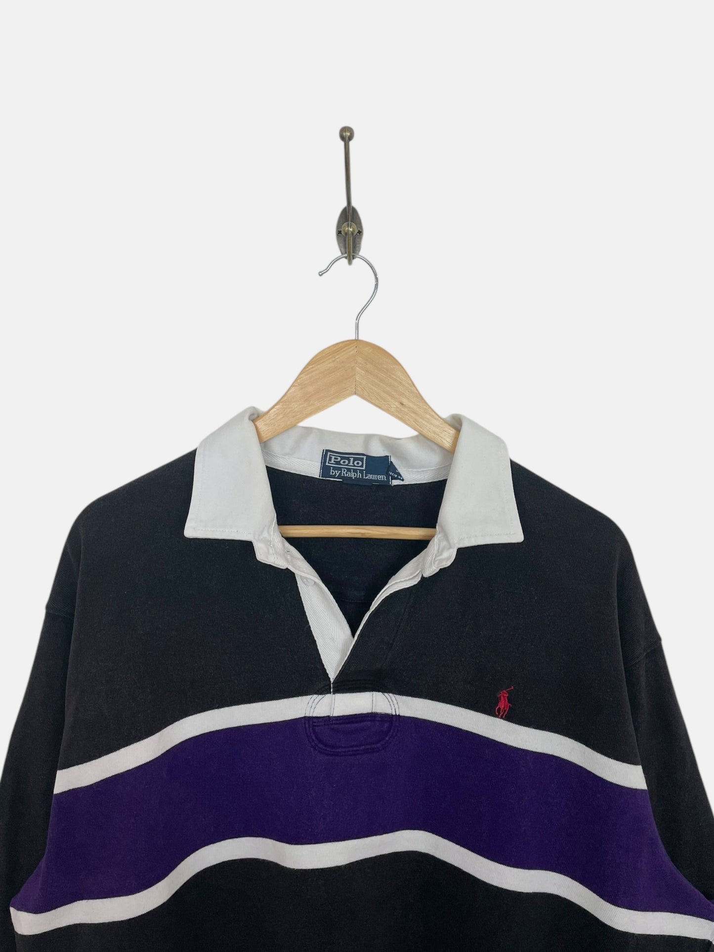 90's Ralph Lauren Embroidered Vintage Long Sleeve Polo Size XL