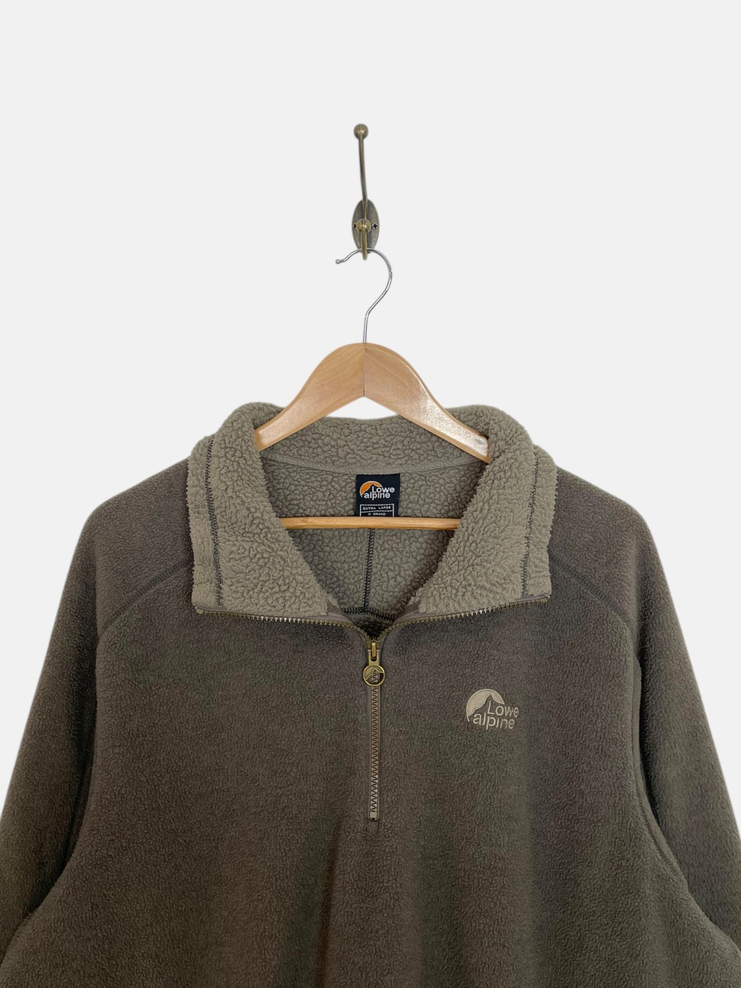 90's Lowe Alpine Embroidered Vintage Quarter-zip Sweatshirt Size 2XL-3XL