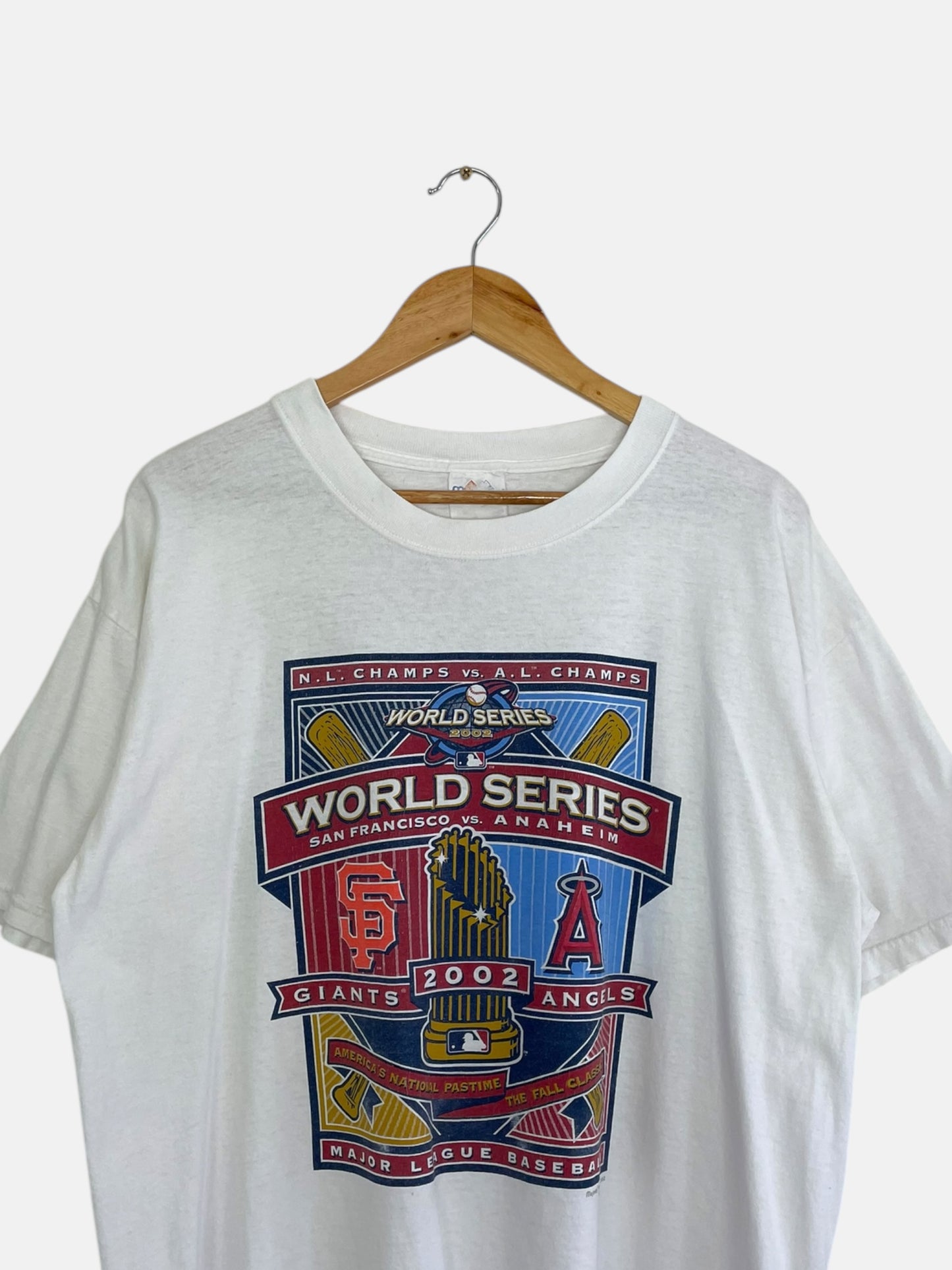 90's Giants vs Angels MLB Vintage T-Shirt Size L