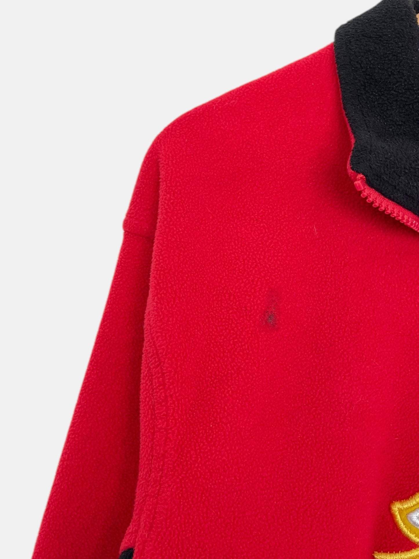 90's Calgary Flames Embroidered NHL Vintage Quarter-zip Sweatshirt Size XL