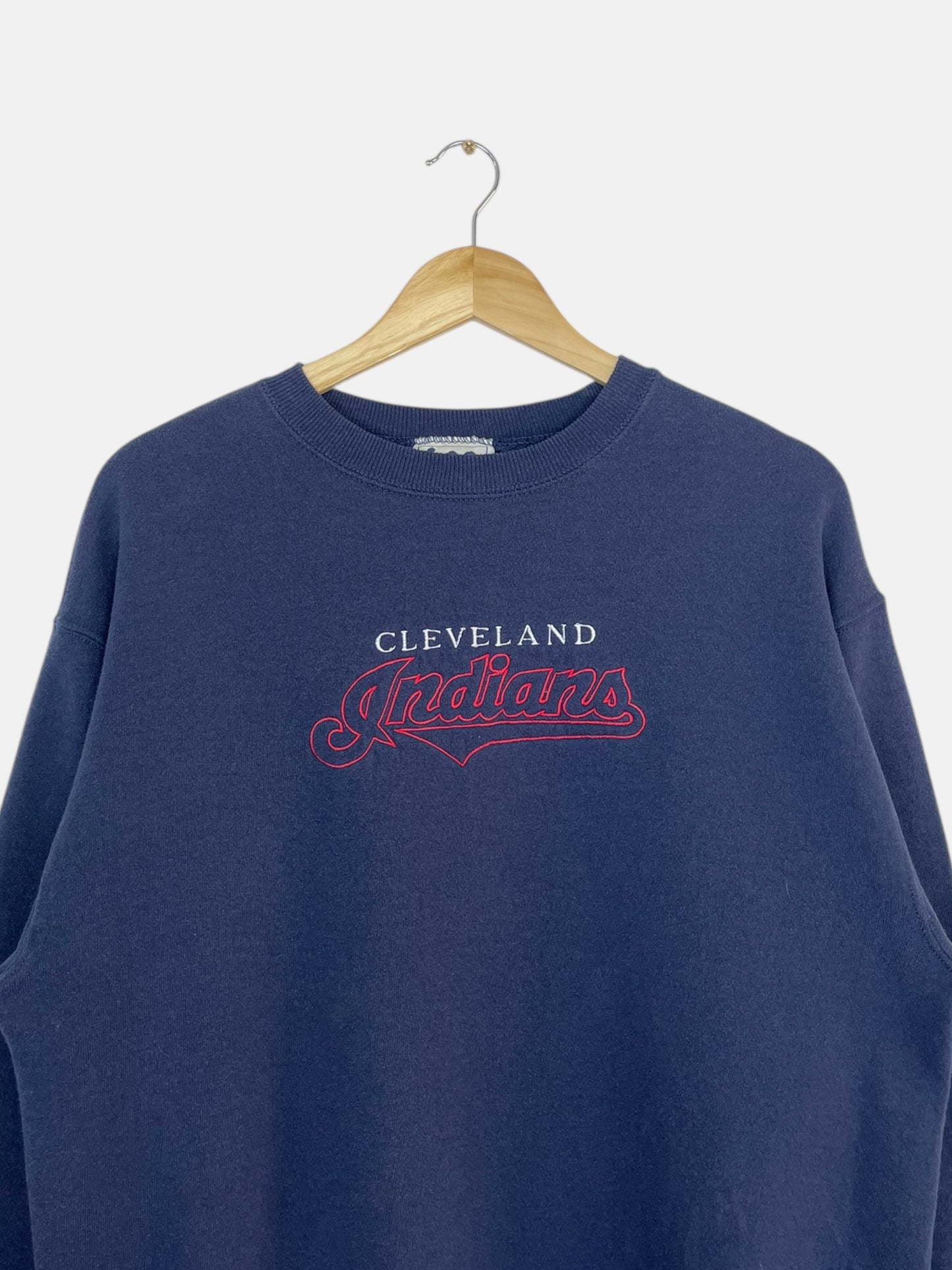 90's Cleveland Indians Embroidered Vintage Sweatshirt Size M