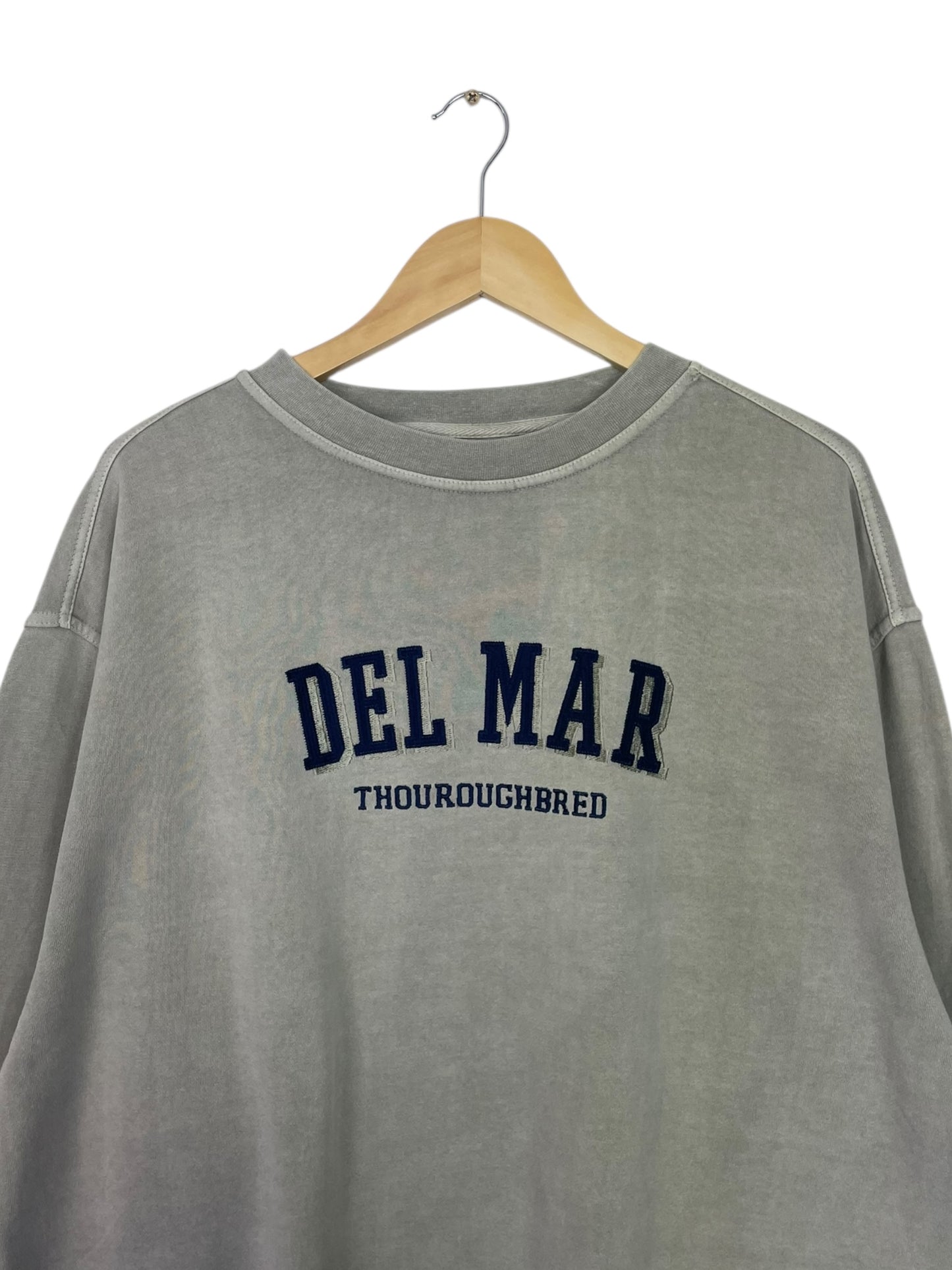 90's DEL MAR Thoroughbred Embroidered Vintage Sweatshirt Size XL