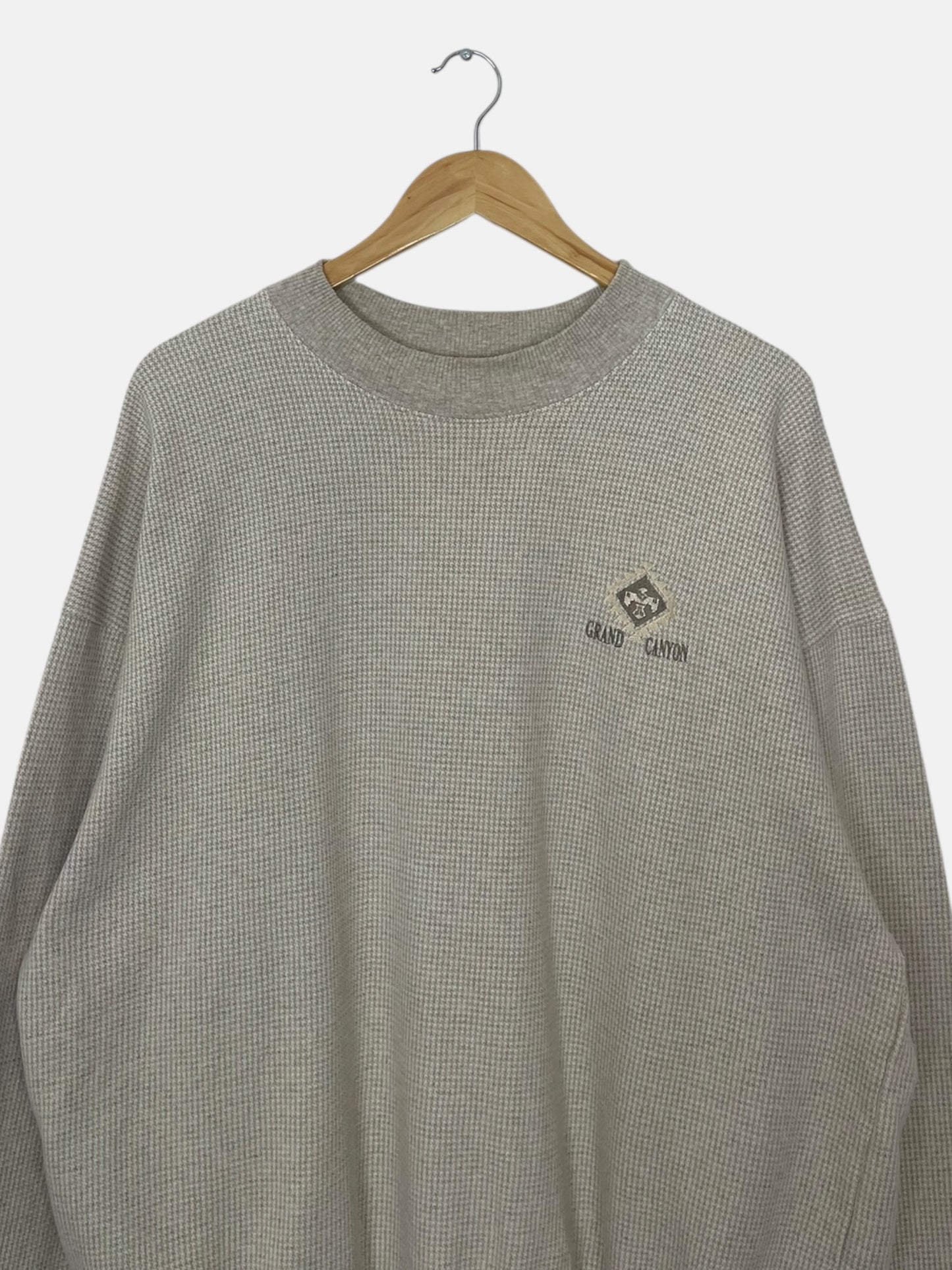 90's Grand Canyon Vintage Houndstooth Sweatshirt Size 2XL