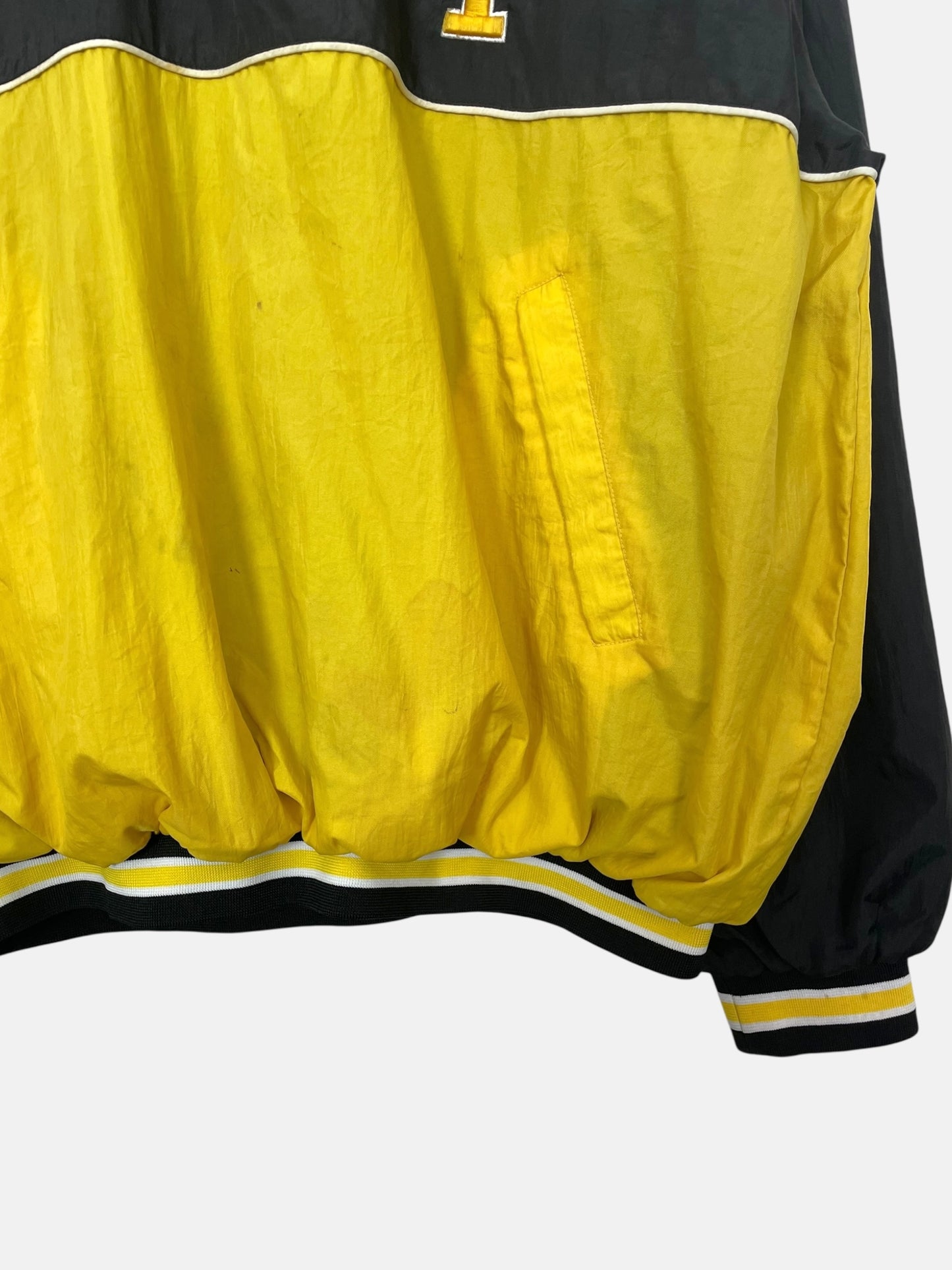 90's Iowa Hawkeyes Embroidered Vintage Pull-over Jacket Size 2XL