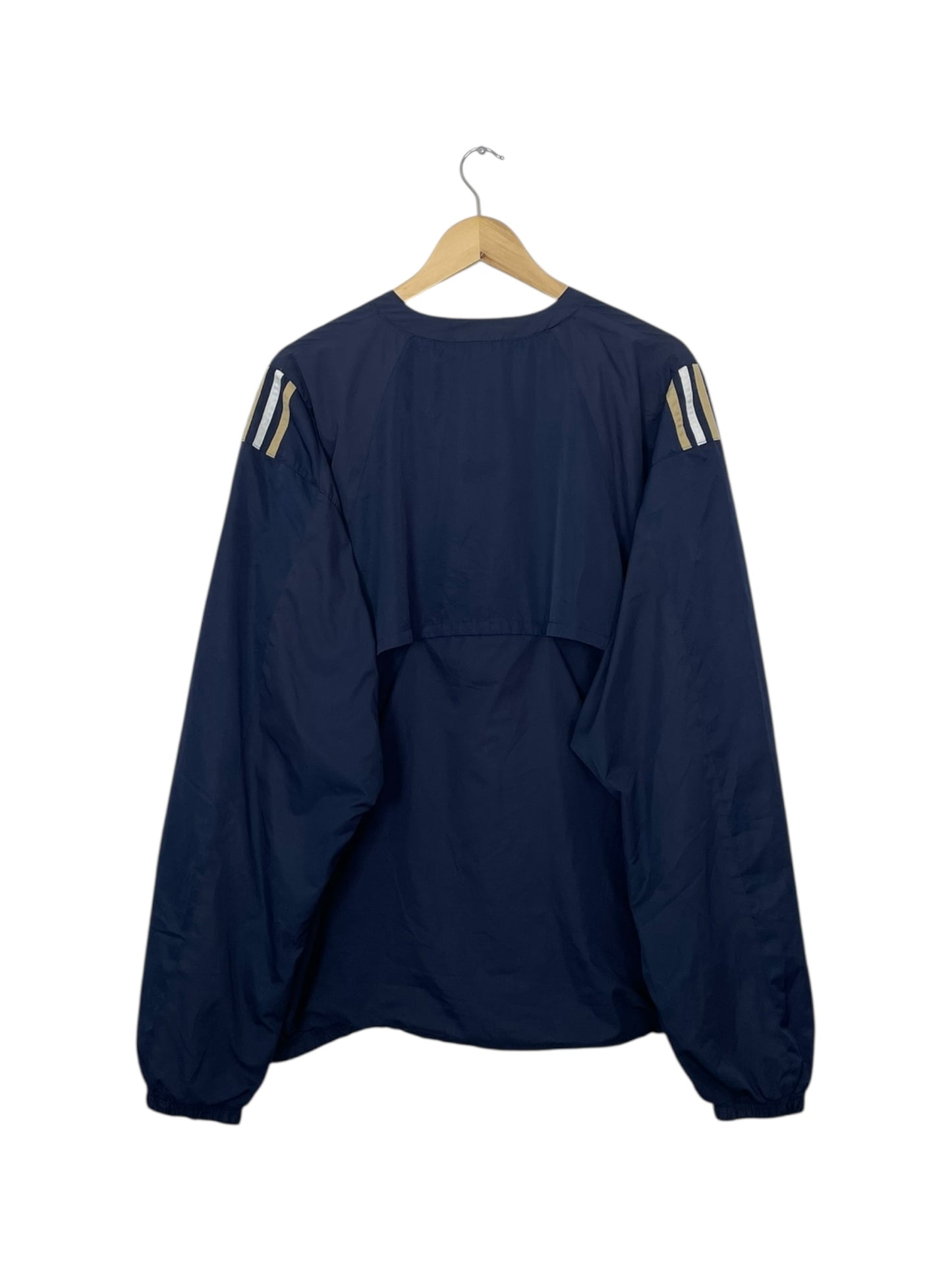 90's Notre Dame Embroidered Vintage Adidas Pull-over Jacket Size 2XL