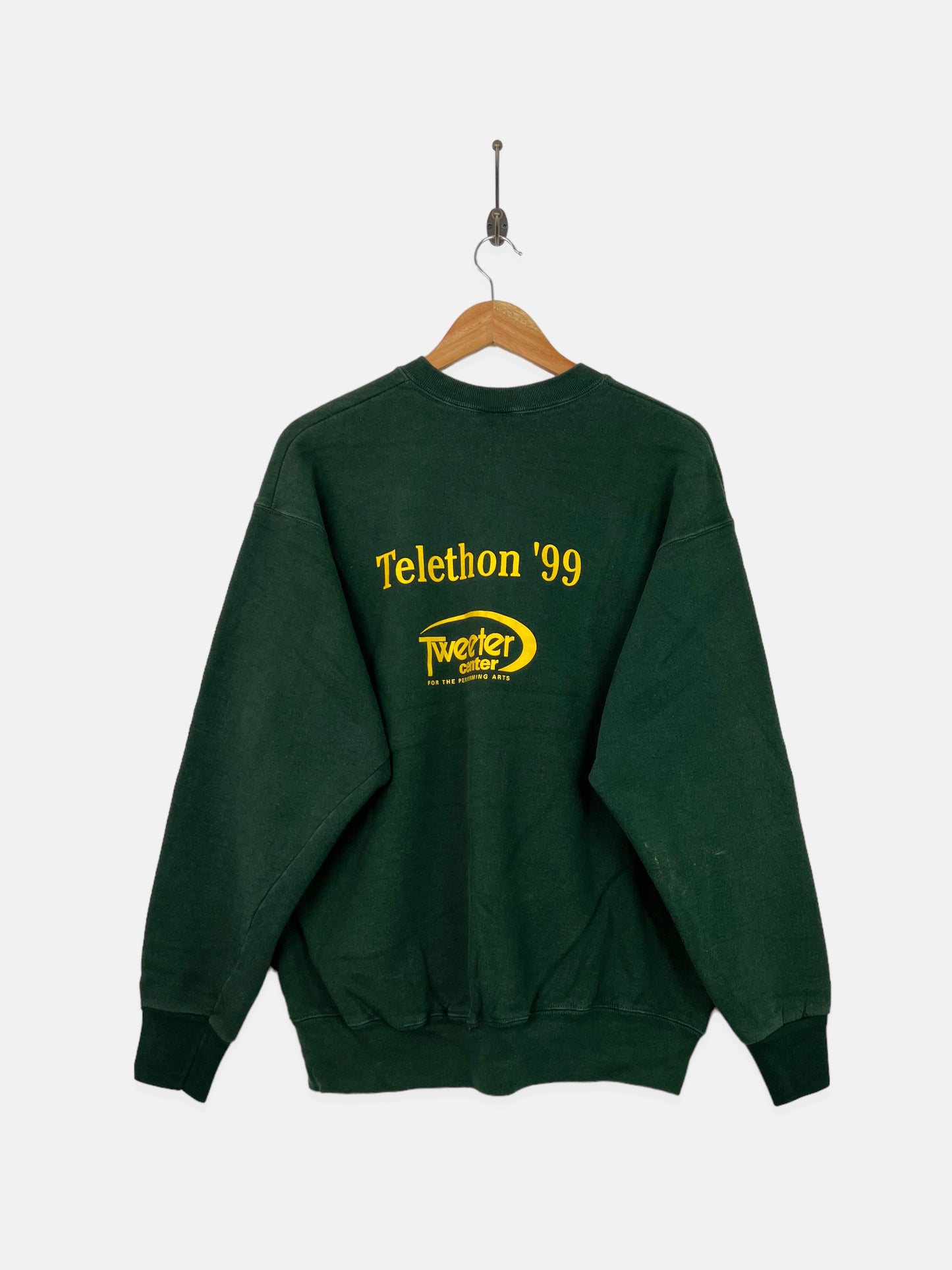 90's WBZ Telethon Children's Hospital Embroidered Vintage Sweatshirt Size M-L