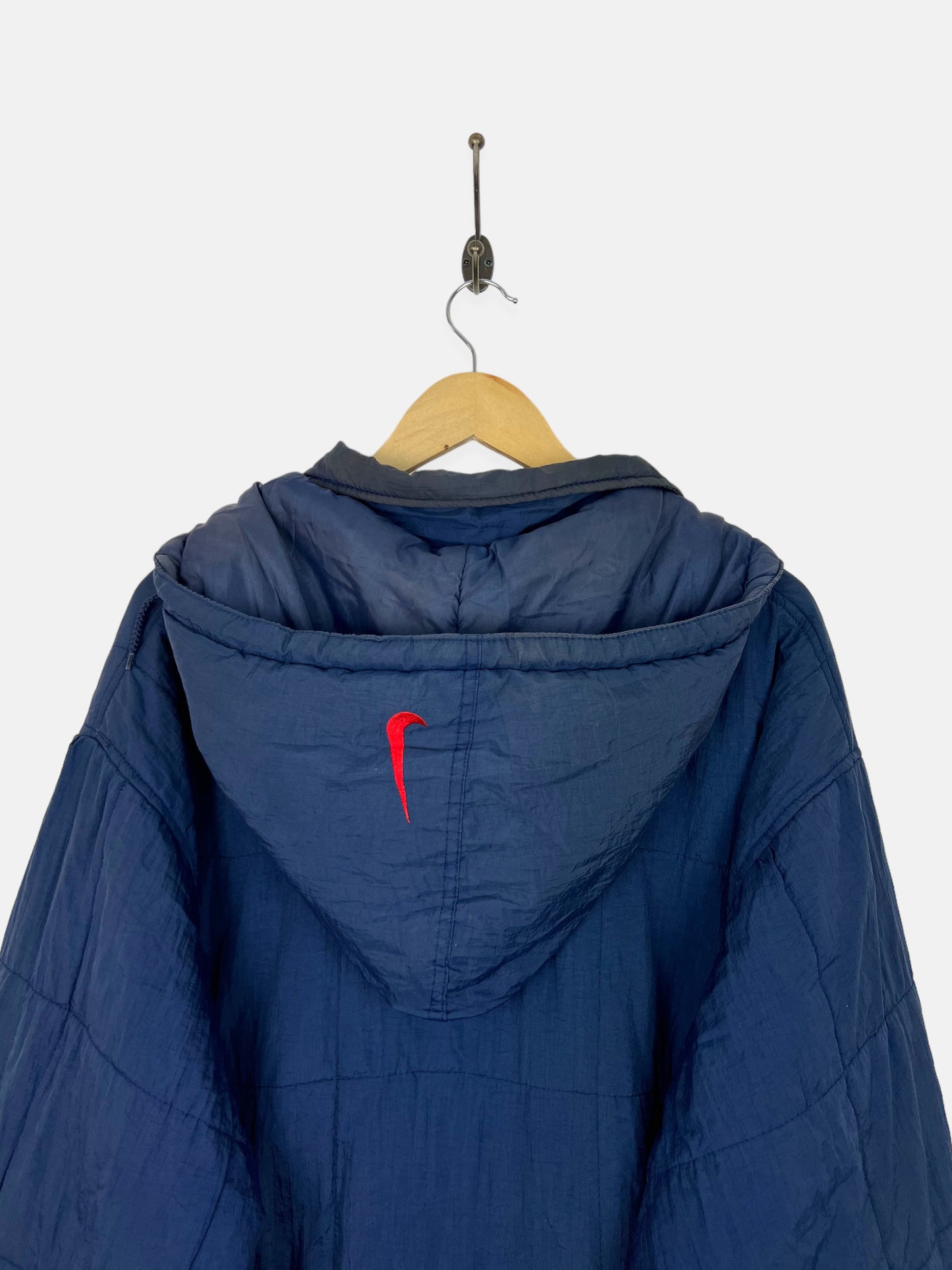 90's Nike Embroidered Vintage Jacket with Hood Size XL