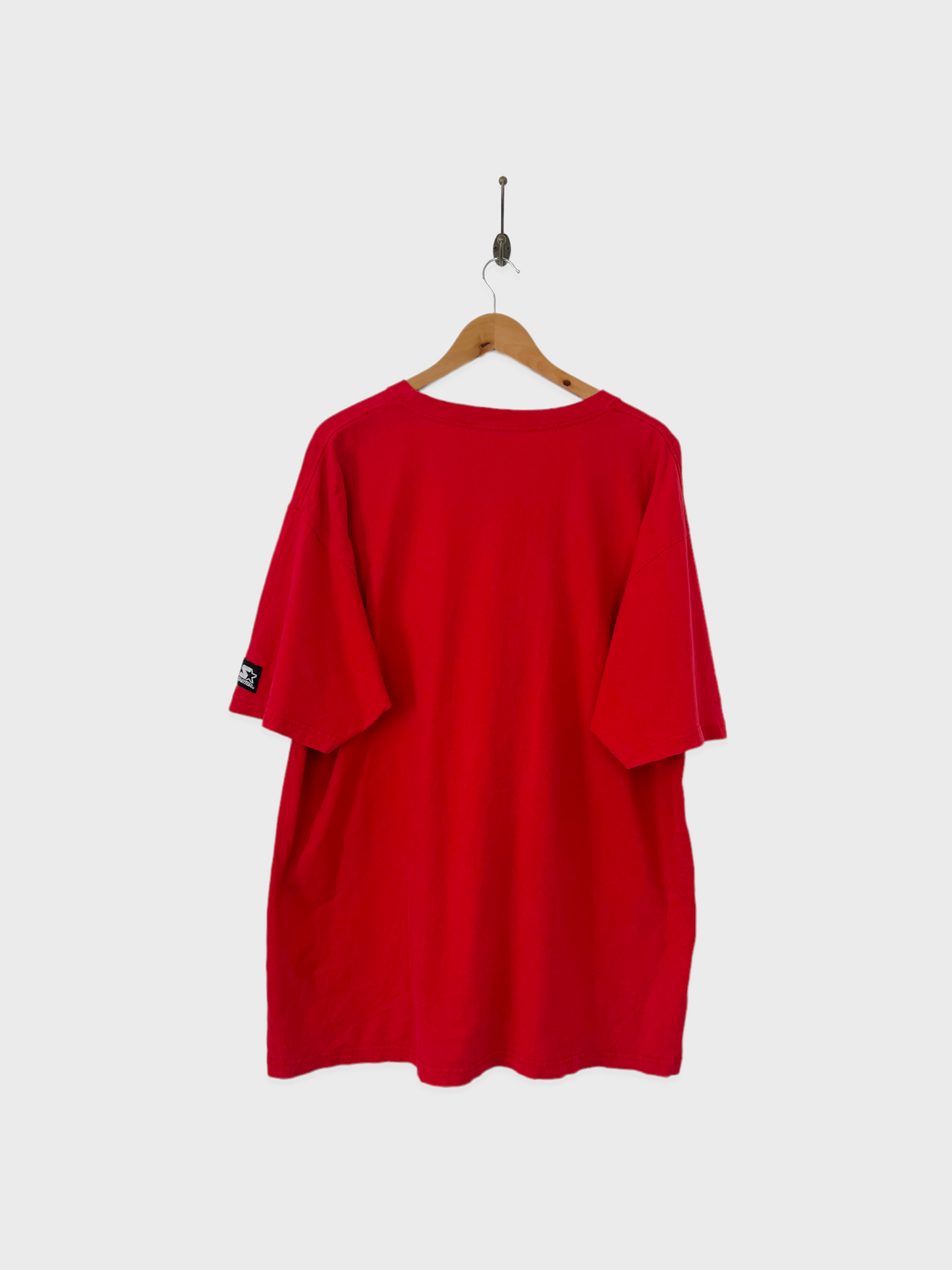 90's Detroit Red Wings NHL Embroidered USA Made Vintage T-Shirt Size 2XL