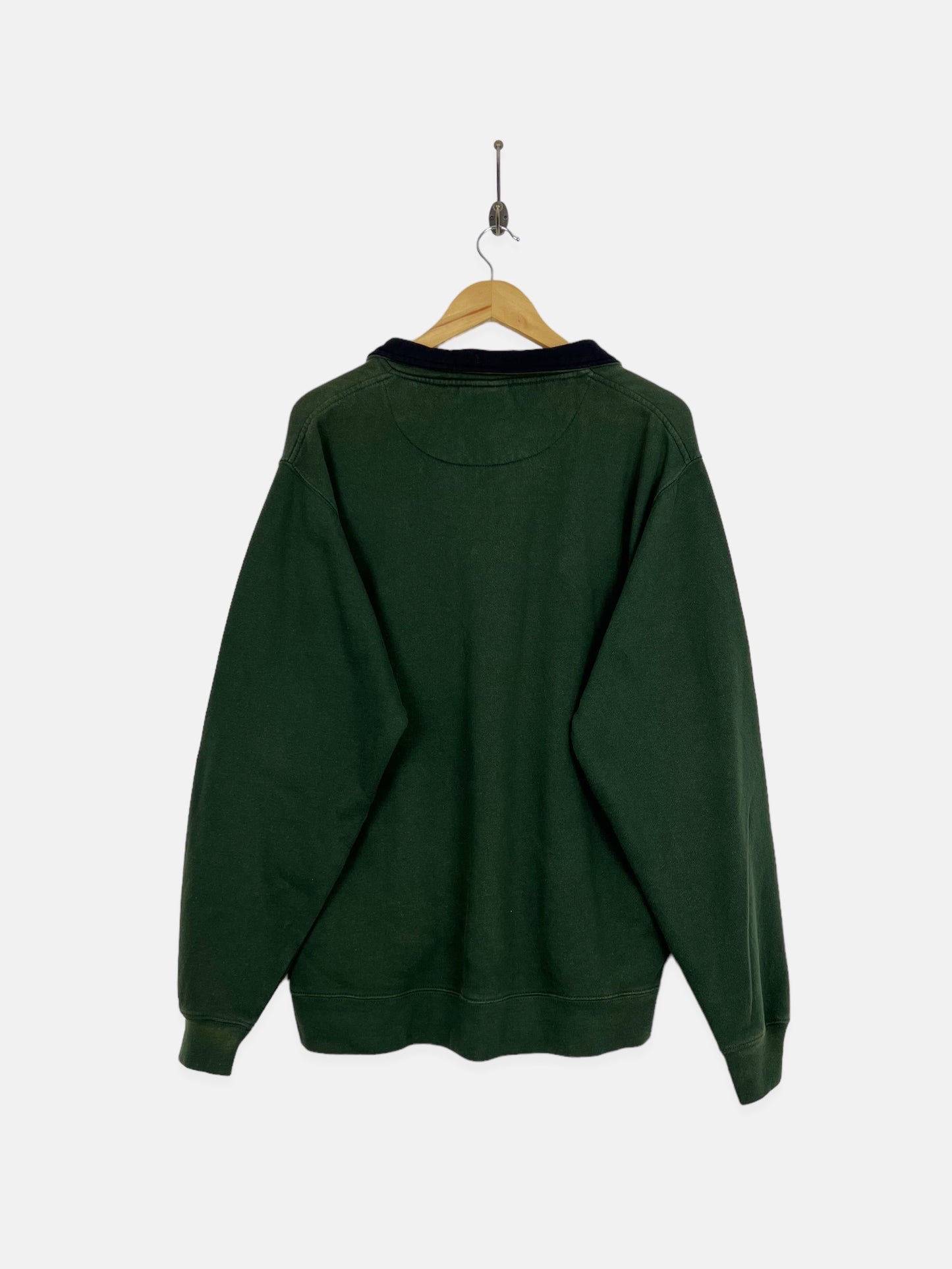 90's Clydesdales Budweiser Embroidered Vintage Quarterzip Sweatshirt Size L