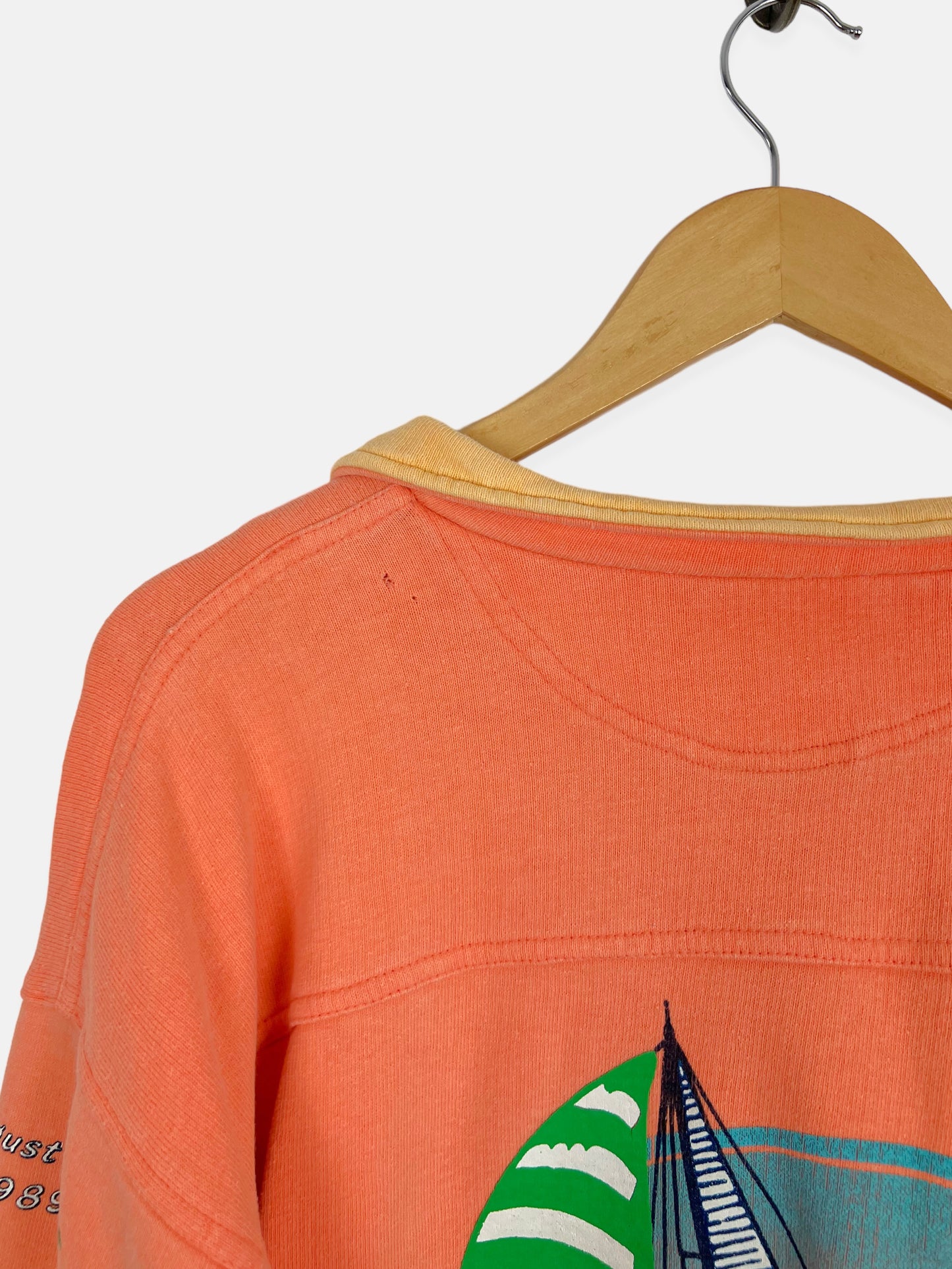 90's Sailing USA Made Vintage Quarterzip Sweatshirt Size M-L