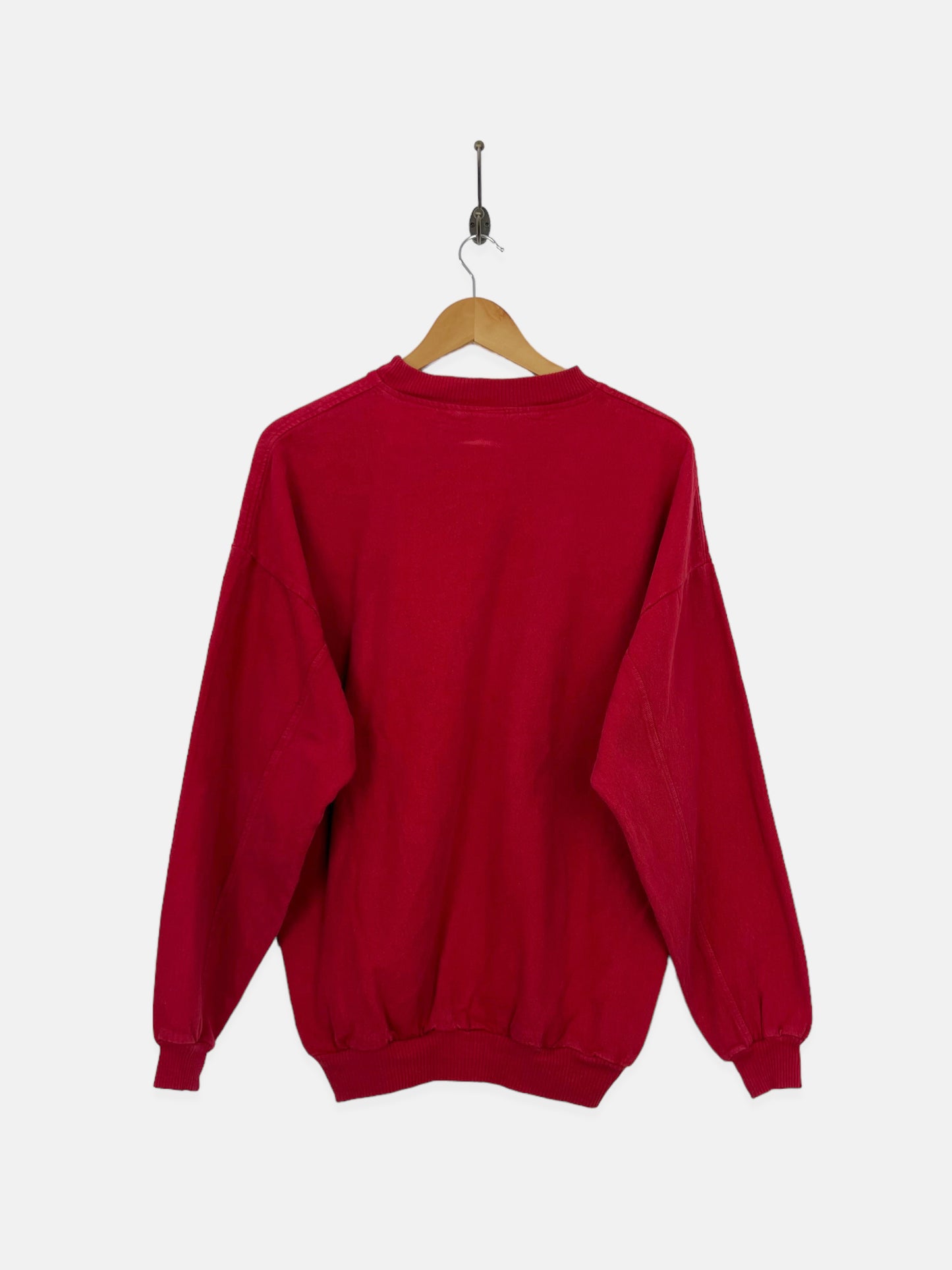 90's Calvin College USA Made Embroidered Vintage Sweatshirt Size M