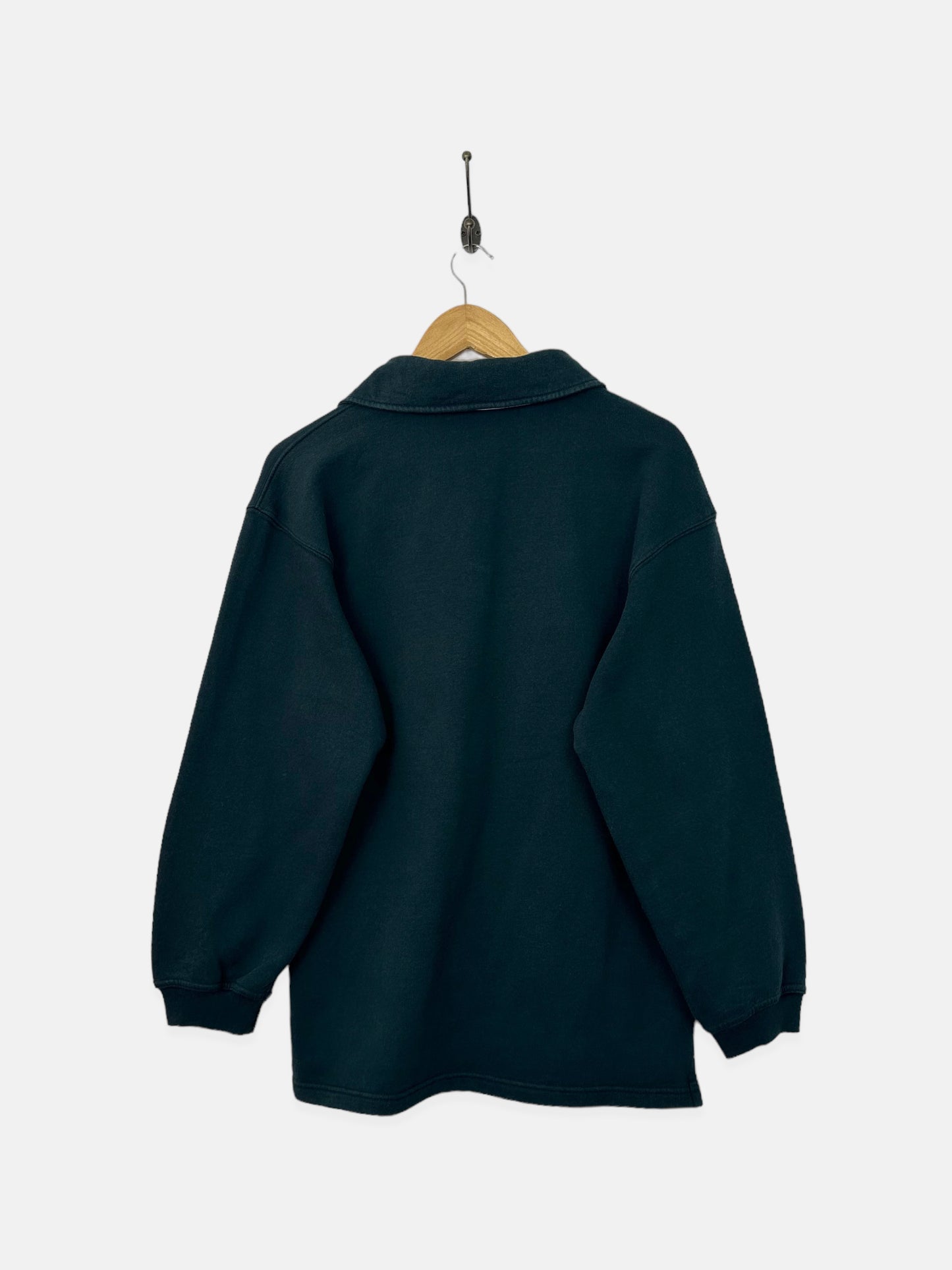 90's Reebok Embroidered Vintage Quarterzip Sweatshirt Size 10-12