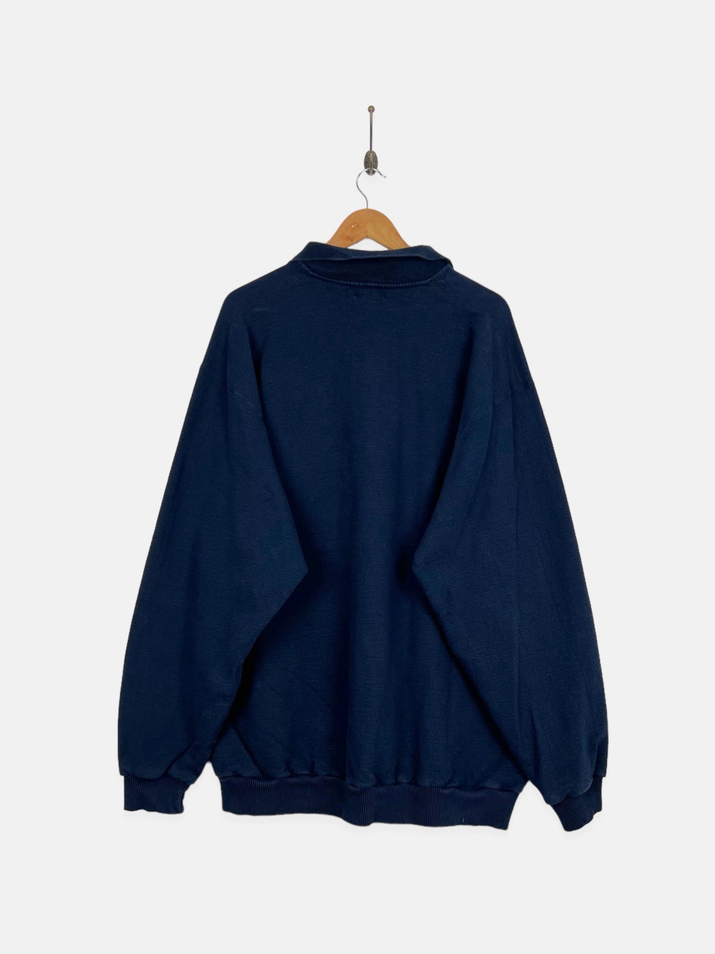 90's United Rentals Canada Made Embroidered Vintage Collared Sweatshirt Size 2-3XL