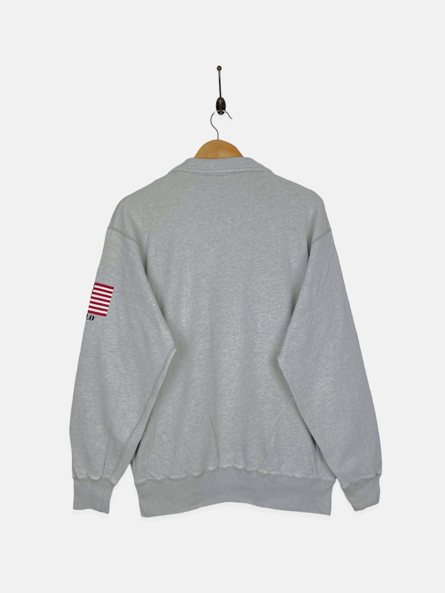 90's Ralph Lauren Vintage Quarterzip Sweatshirt Size M