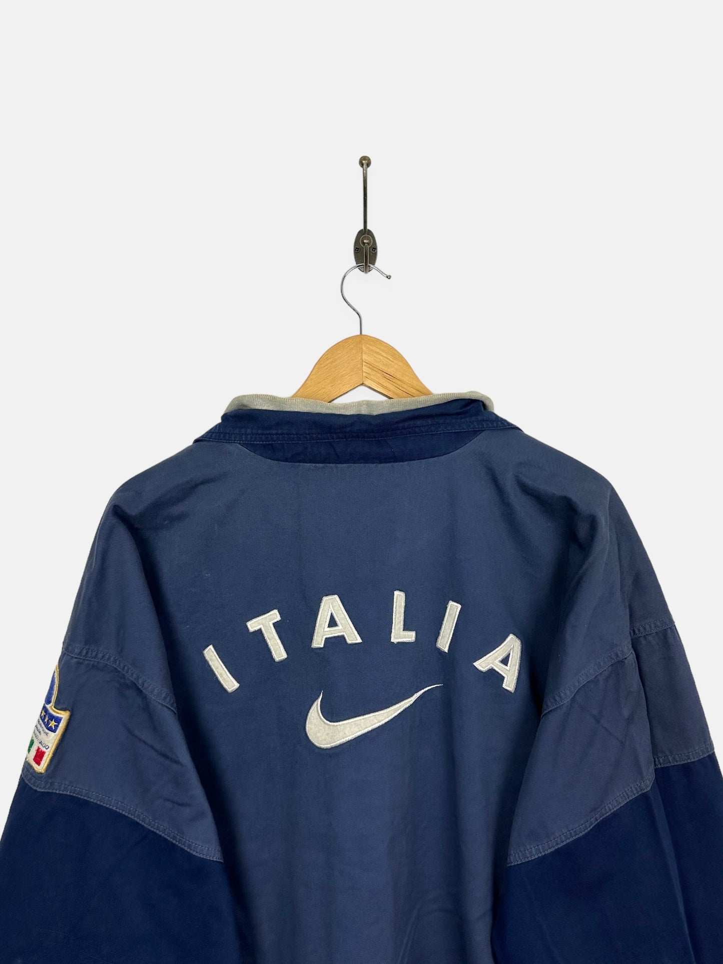 90's Nike Italy Football Embroidered Vintage Jacket Size L