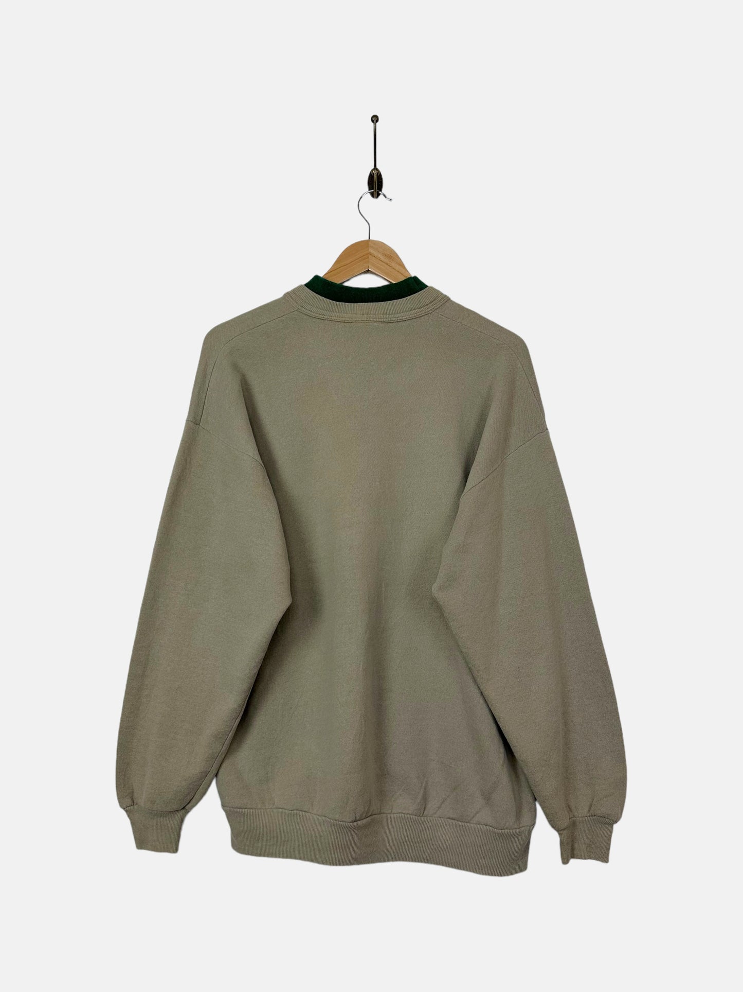 90's Birdhouse USA Made Embroidered Vintage High-Neck Sweatshirt Size M-L