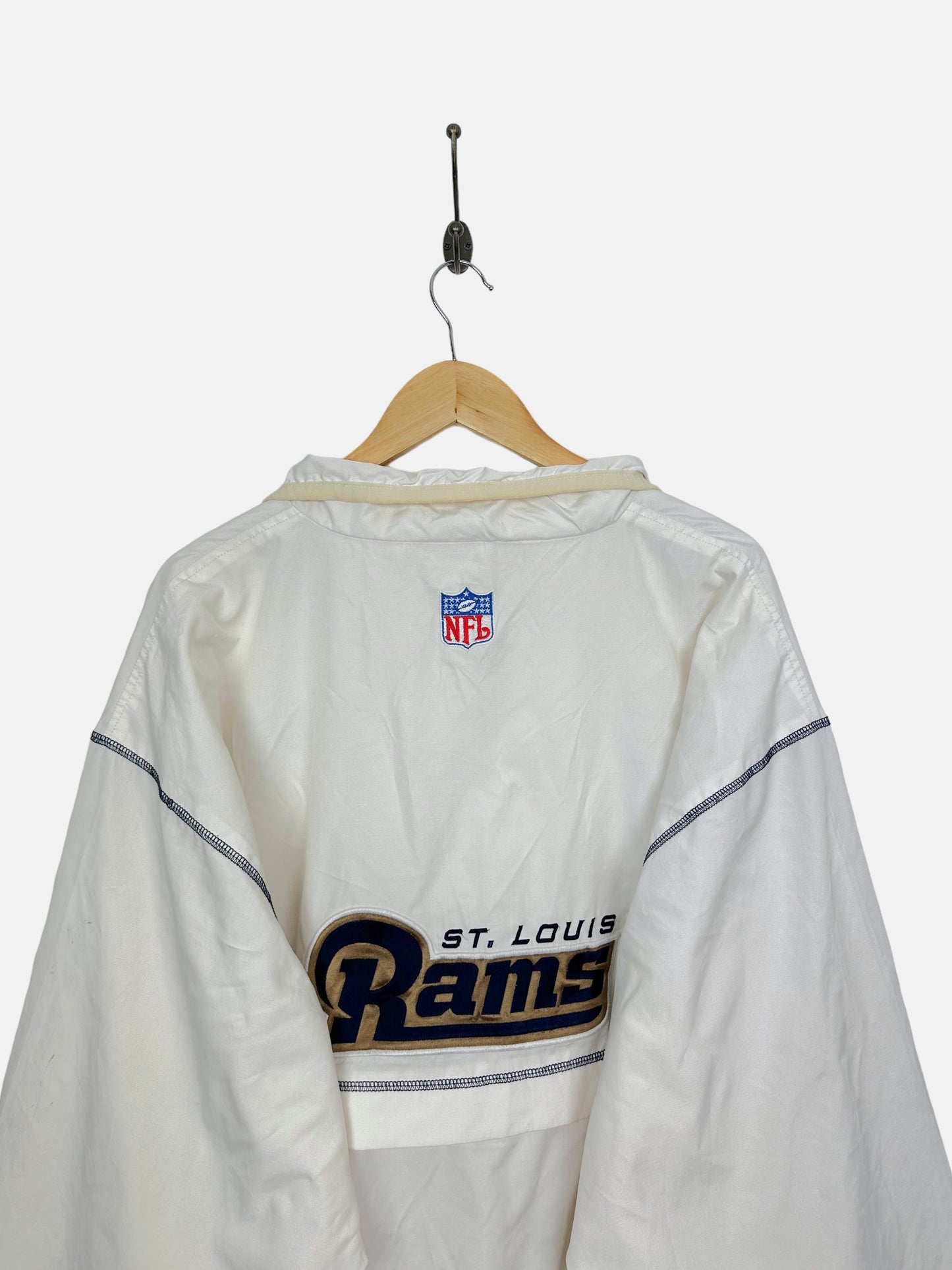 90's Reebok St Louis Rams NFL Embroidered Vintage Jacket Size XL