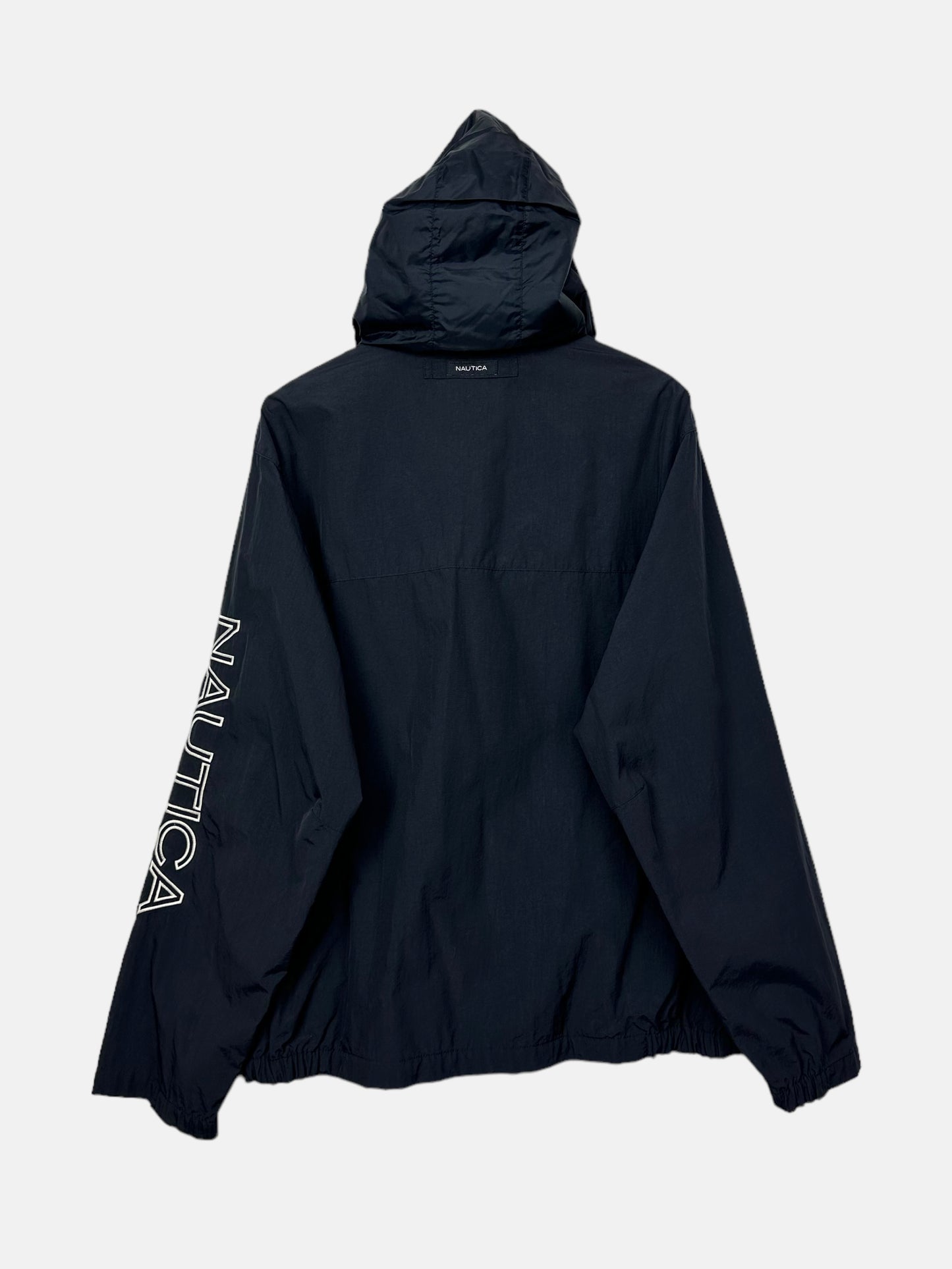 90's Nautica Embroidered Vintage Jacket with Hood Size L