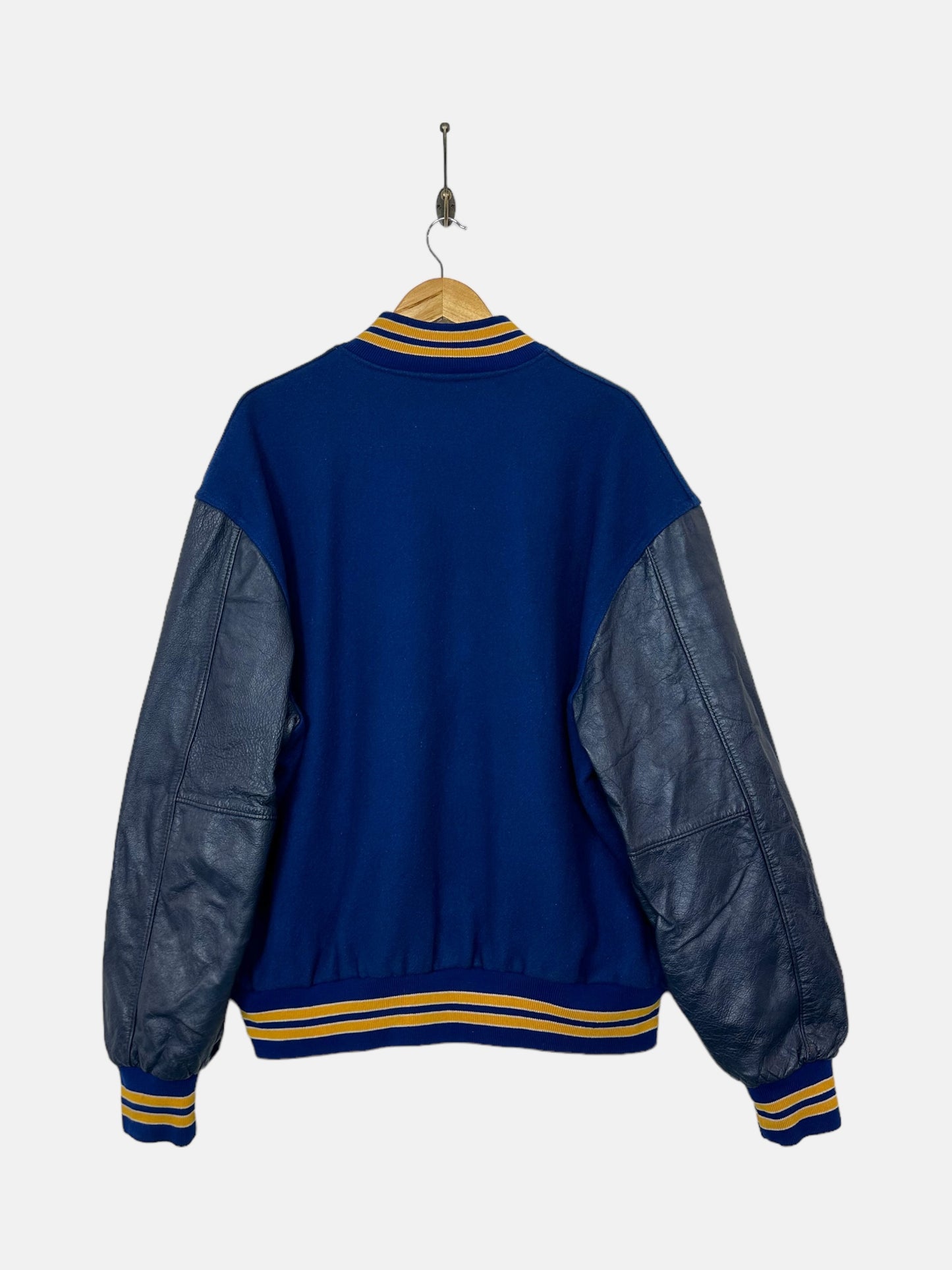 90's MSJ Football Bud Clark #63 Embroidered Vintage Varsity Jacket Size XL