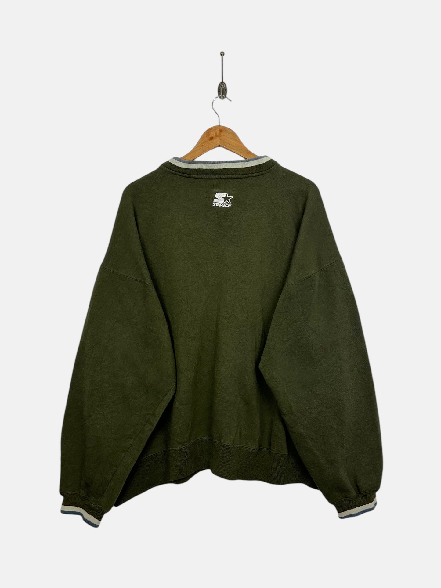 90's Yale University Starter Embroidered Vintage Sweatshirt Size L-XL