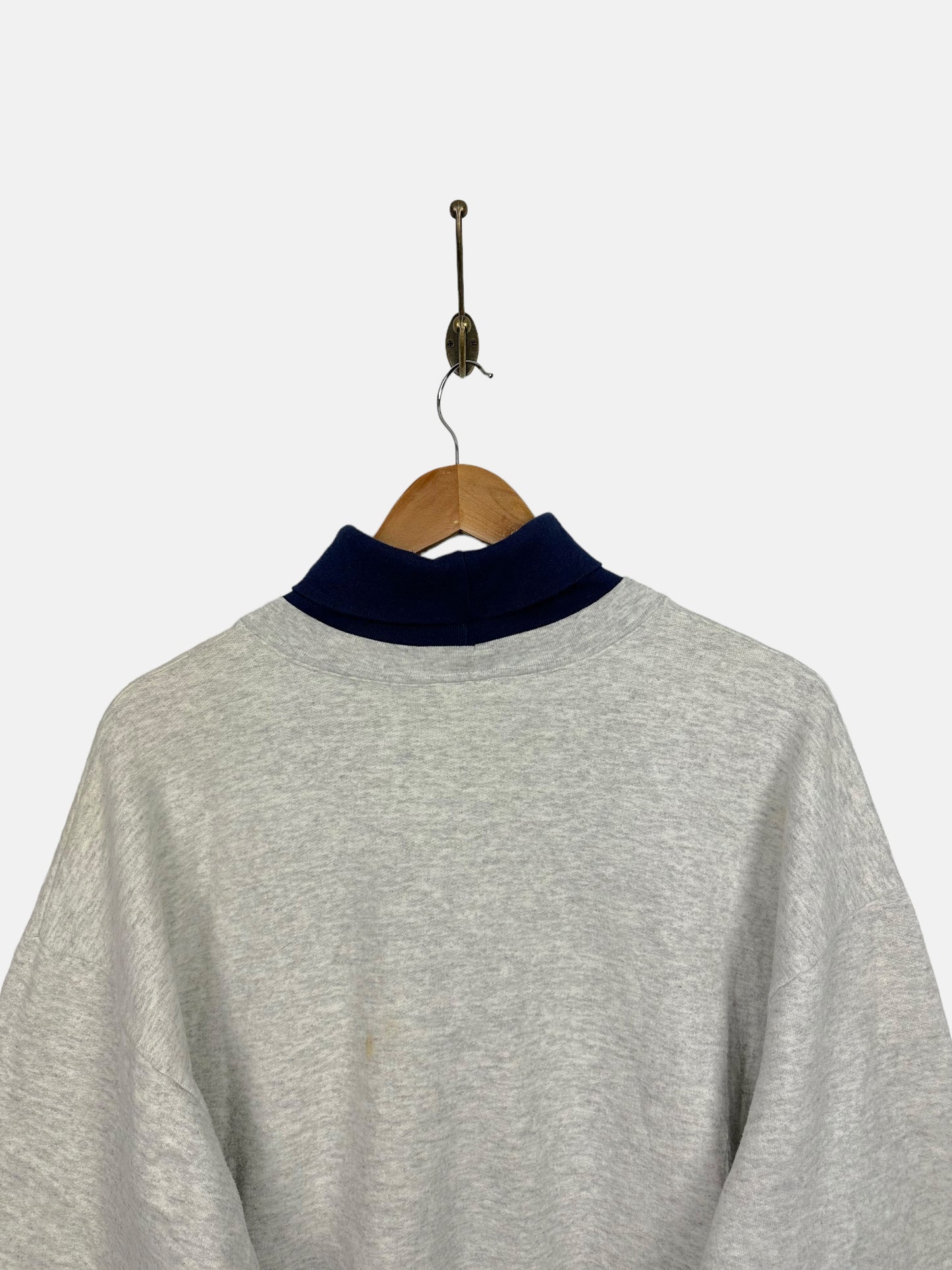 90's Dallas Cowboys NFL Embroidered Vintage Mock-Neck Sweatshirt Size L